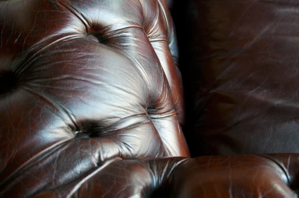 Luxury Chesterfield leather sofa 240 x 100 x H. 80 cm - Various colors - Real leather living room sofa - Chesterfield living room furniture