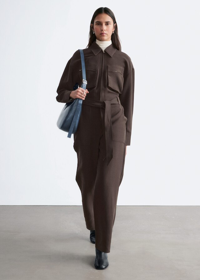 & Other Stories BELTED UTILITY JUMPSUIT