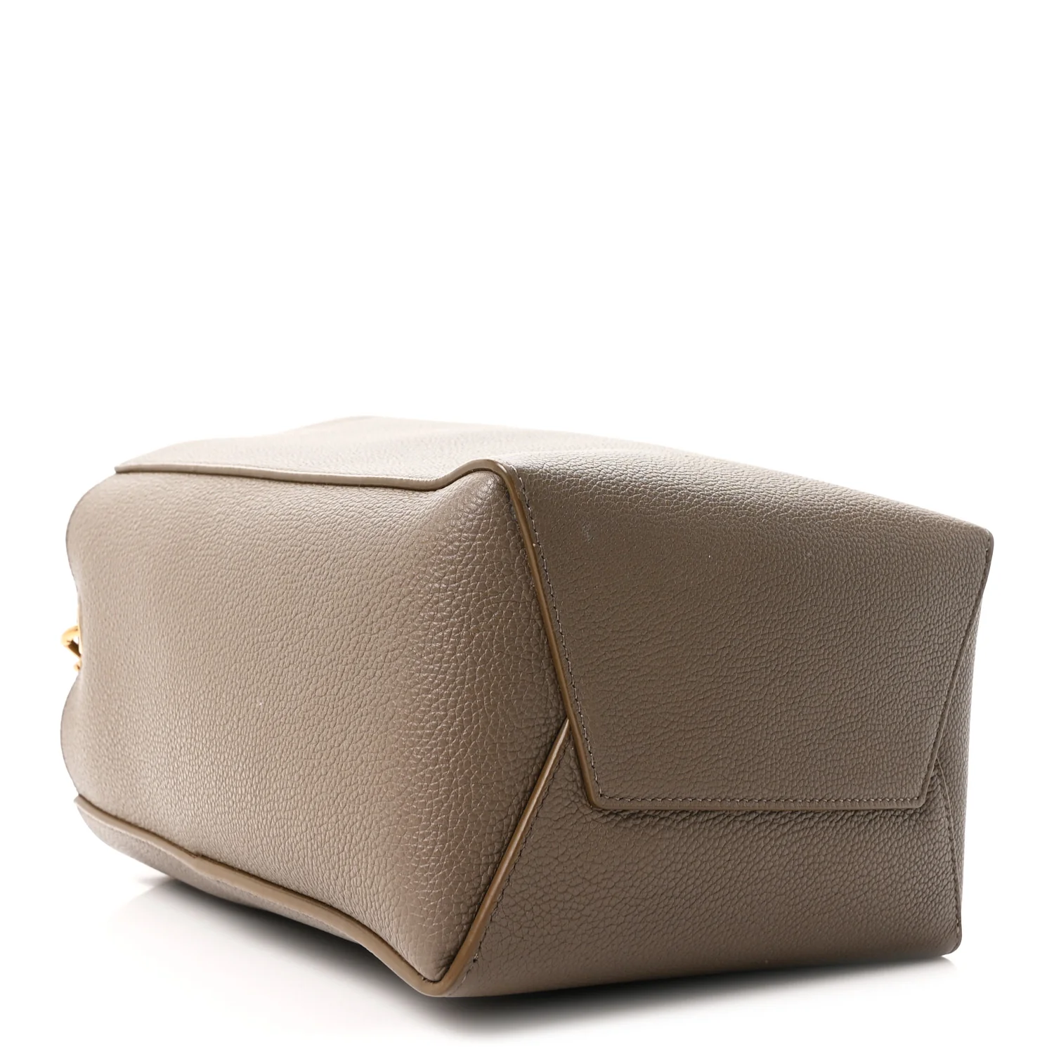 Soft Grained Calfskin Small Sangle Bucket Bag Taupe - Top Club