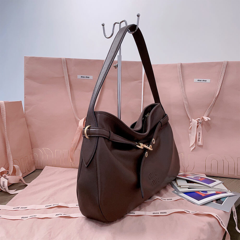 MIUMIU Medium Aventure nappa leather bag(HIGH-END GRADE) - Top Club