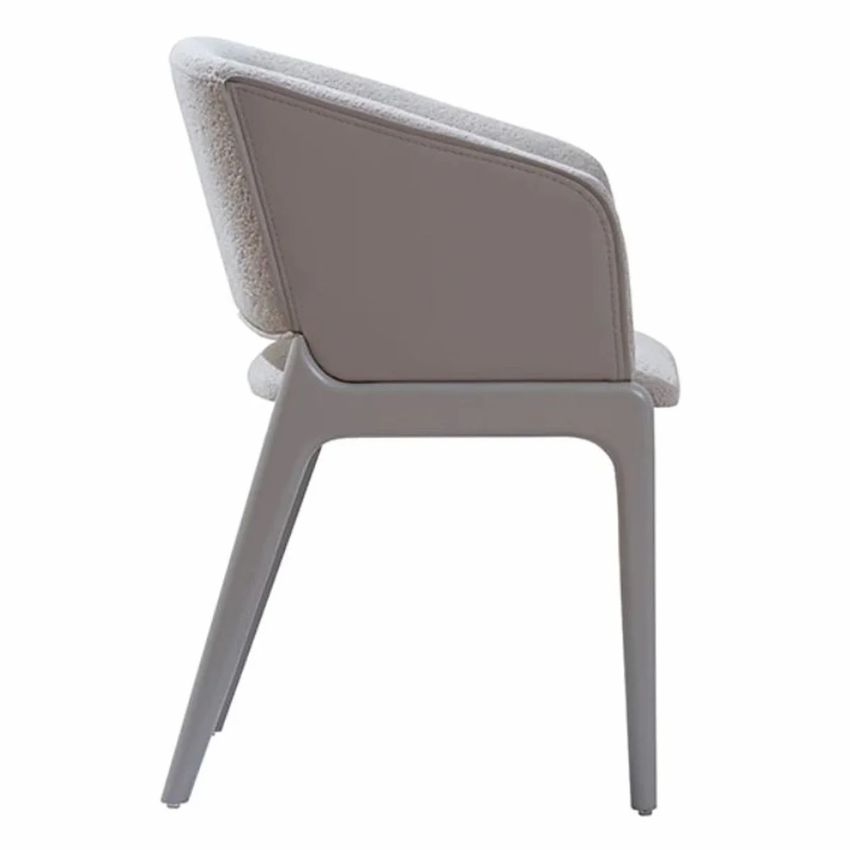 Luxury dining room chair with armrests gray H. 81 cm - Dining room furniture