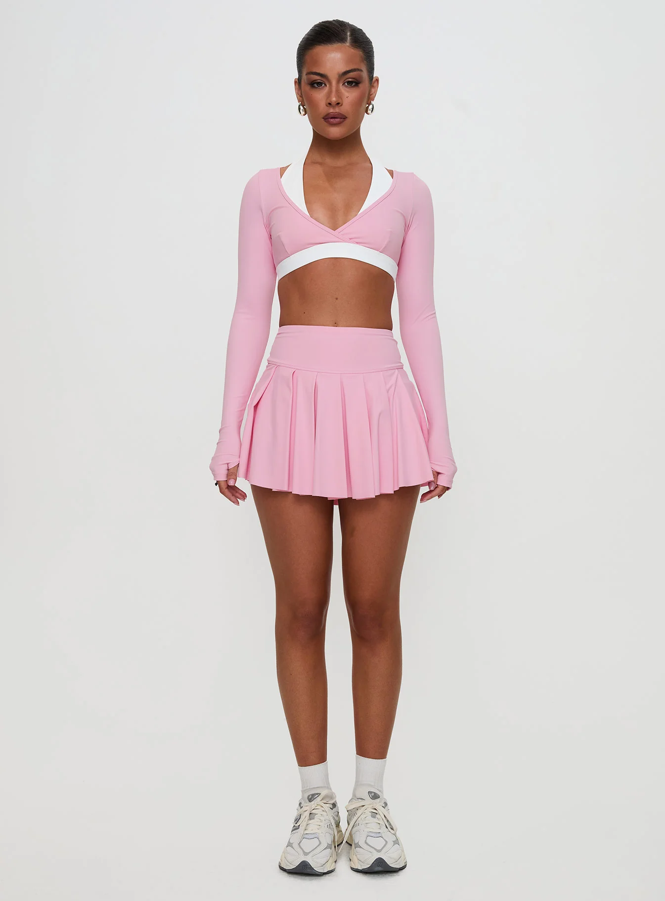 Vitality Long Sleeve Active Crop Pink