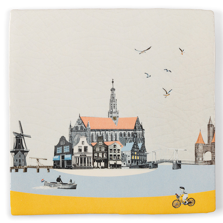 Wandtegel Verliefd op Haarlem M