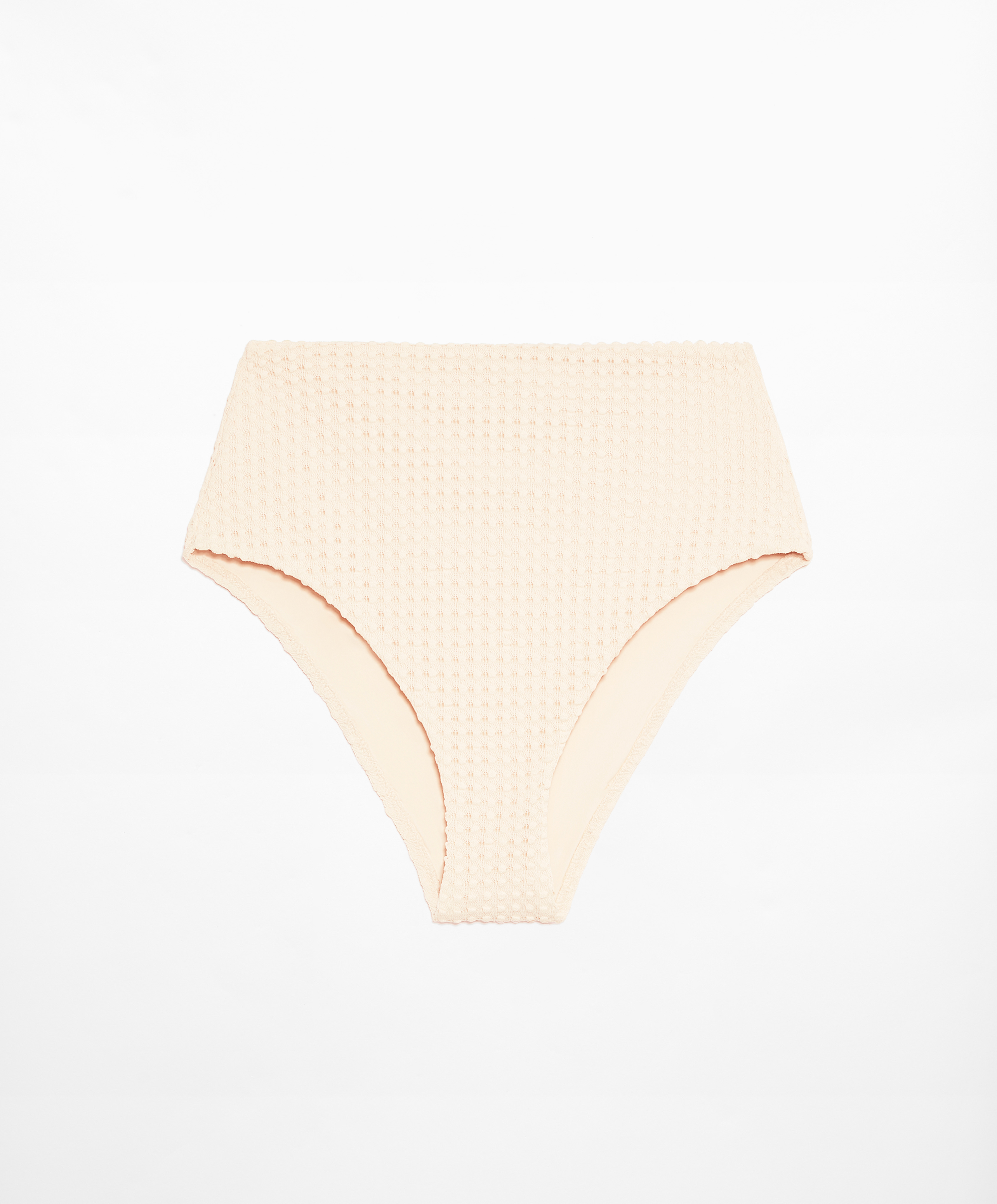 OYSHO Bubble textured high-waisted bikini briefs