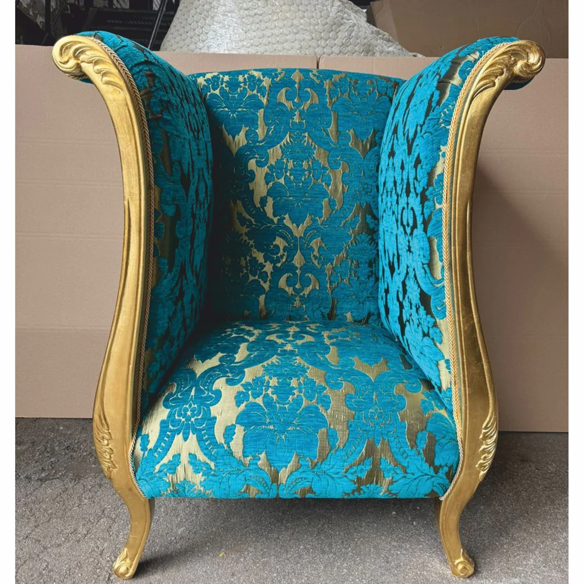 Extravagant Pompöös by luxury designer armchair by Harald Glööckler 107 cm