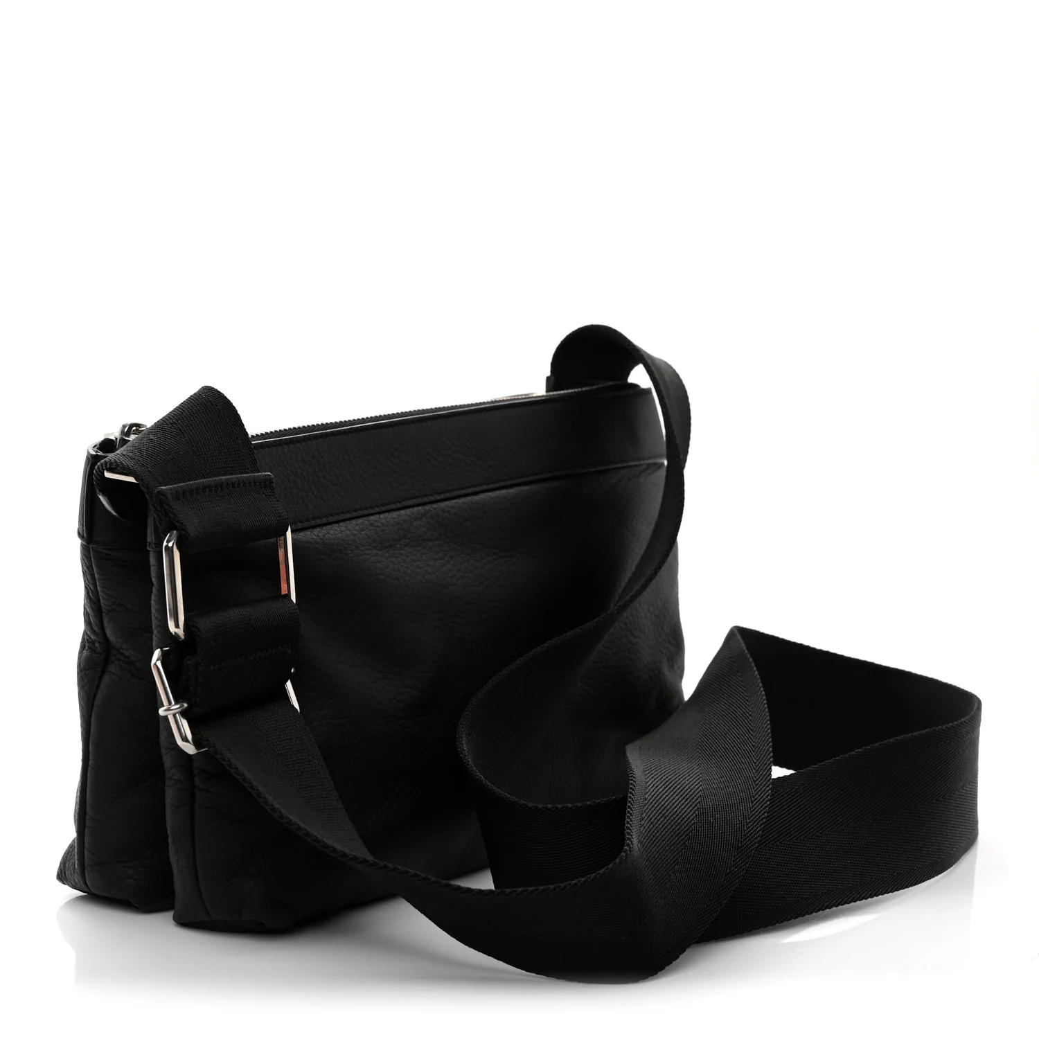 Grained Calfskin Duo Bag Black - Top Club