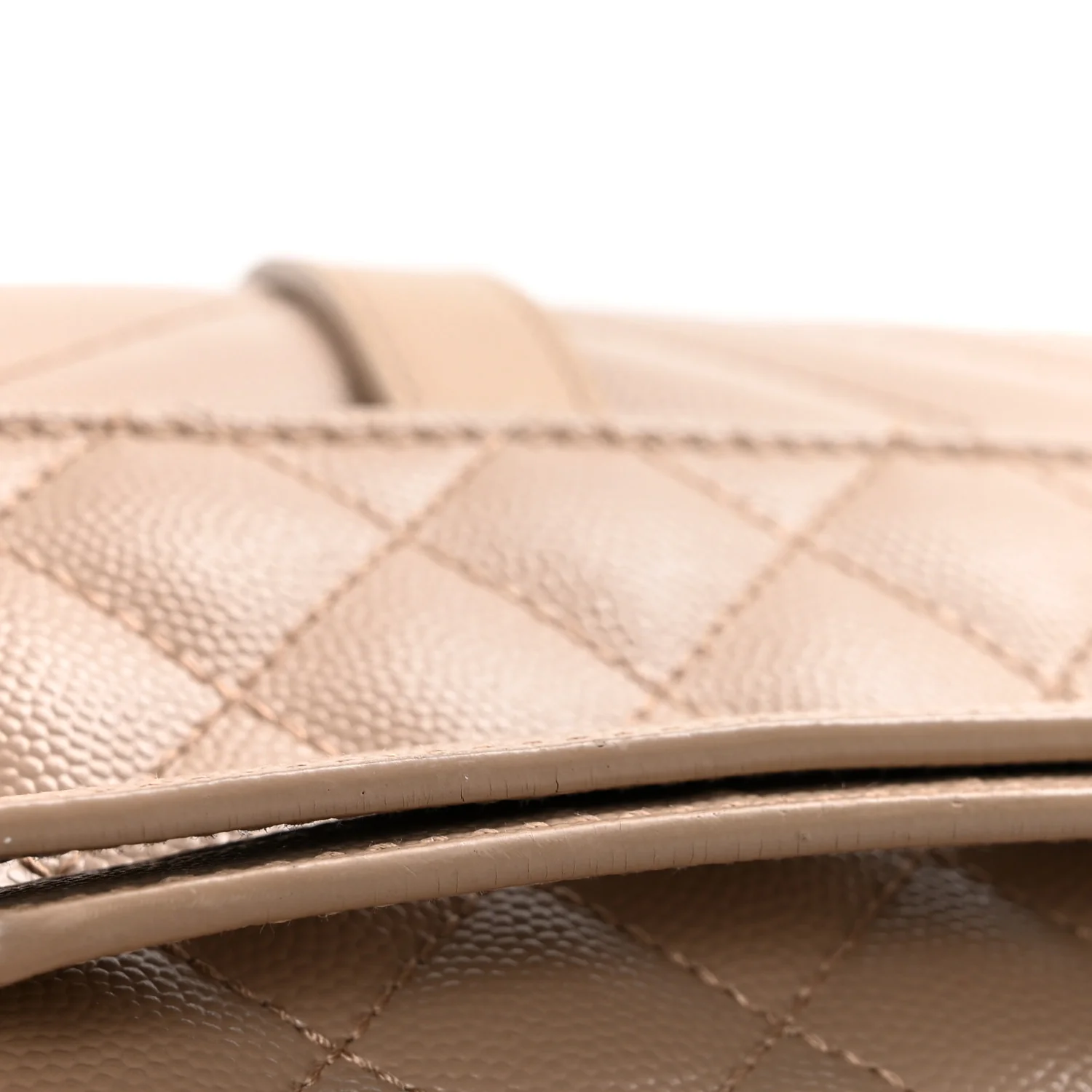 Grain De Poudre Textured Mixed Matelasse Medium Triquilt Monogram Satchel Dark Beige - Top Club
