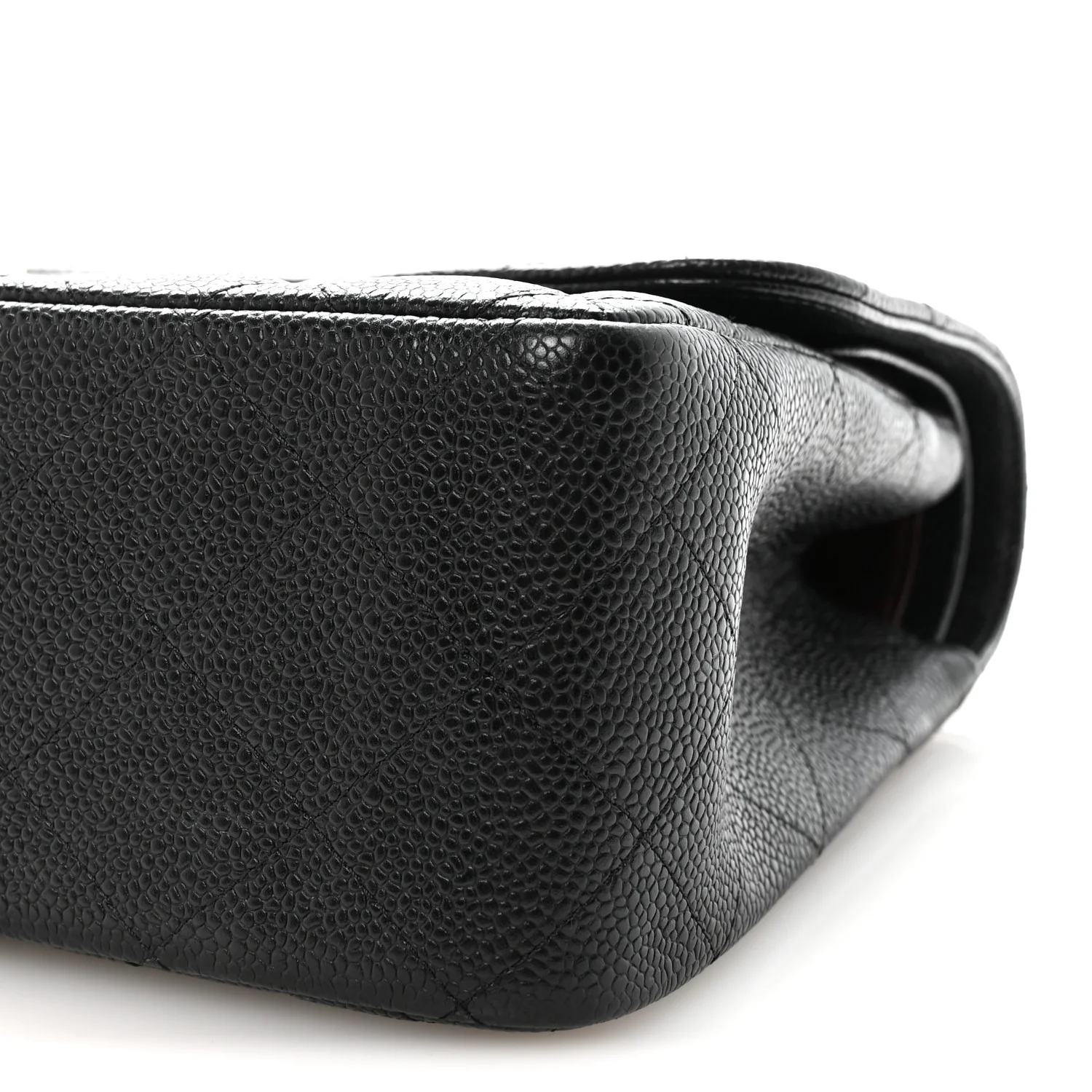 Caviar Quilted Jumbo Double Flap Black - Top Club