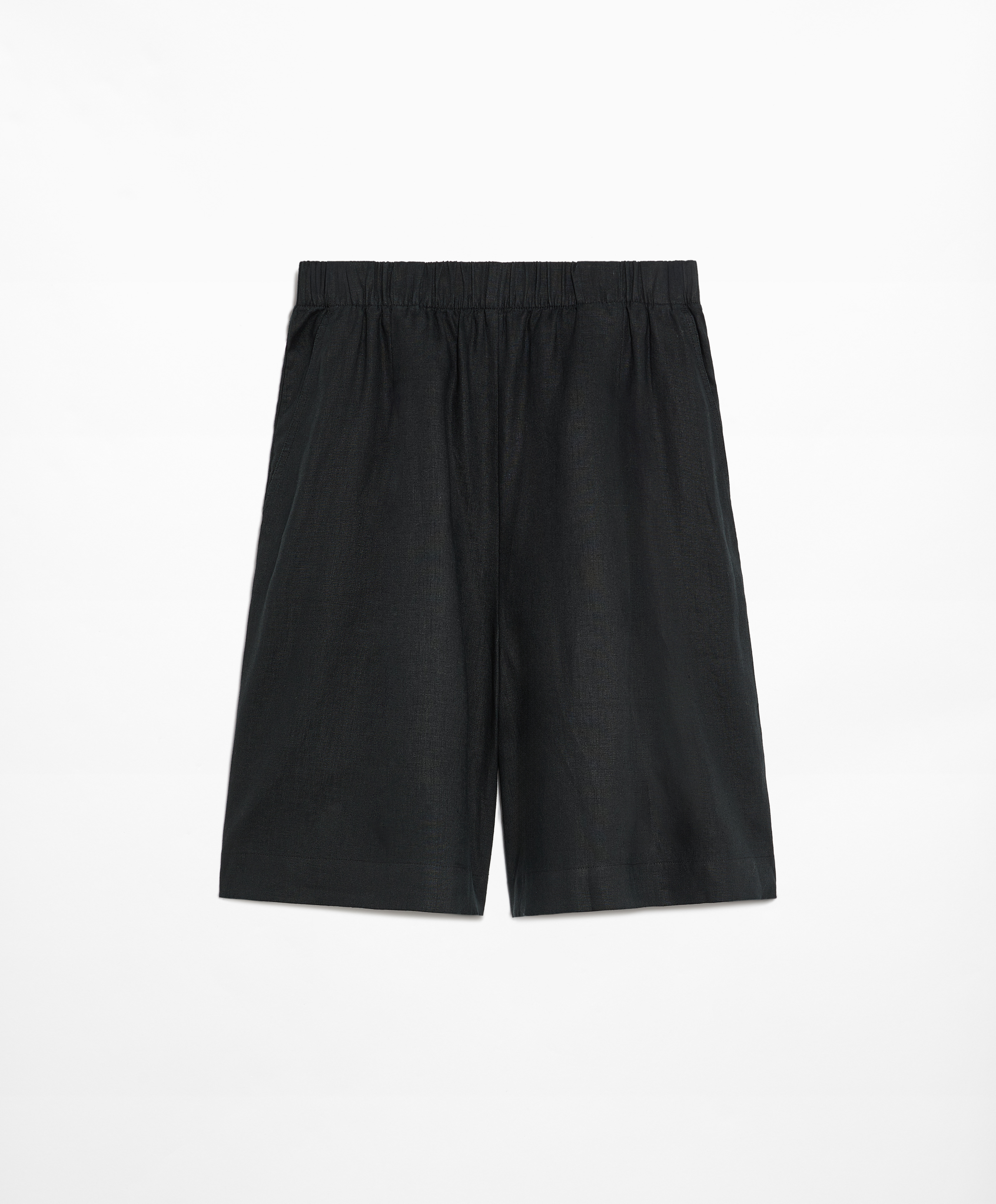 OYSHO 100% linen Bermuda shorts