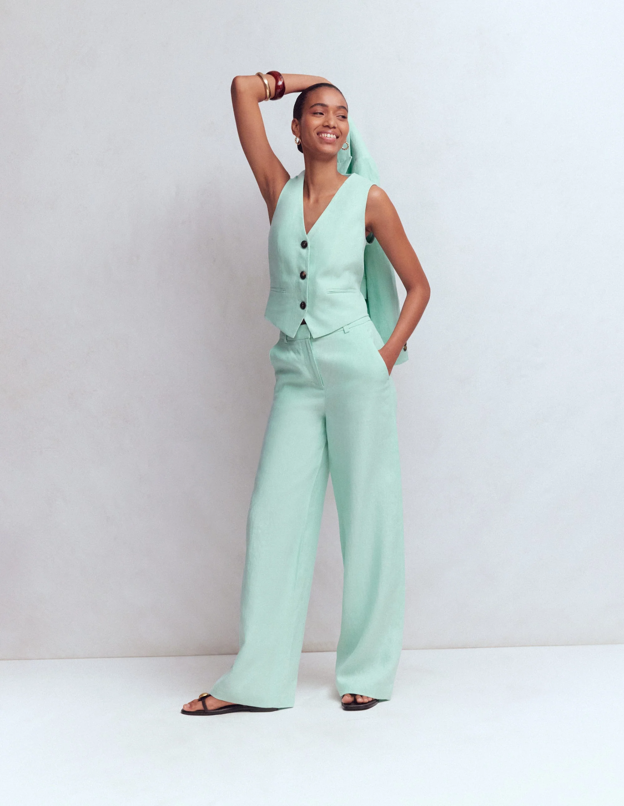 Belgravia Leinenhose-Minze