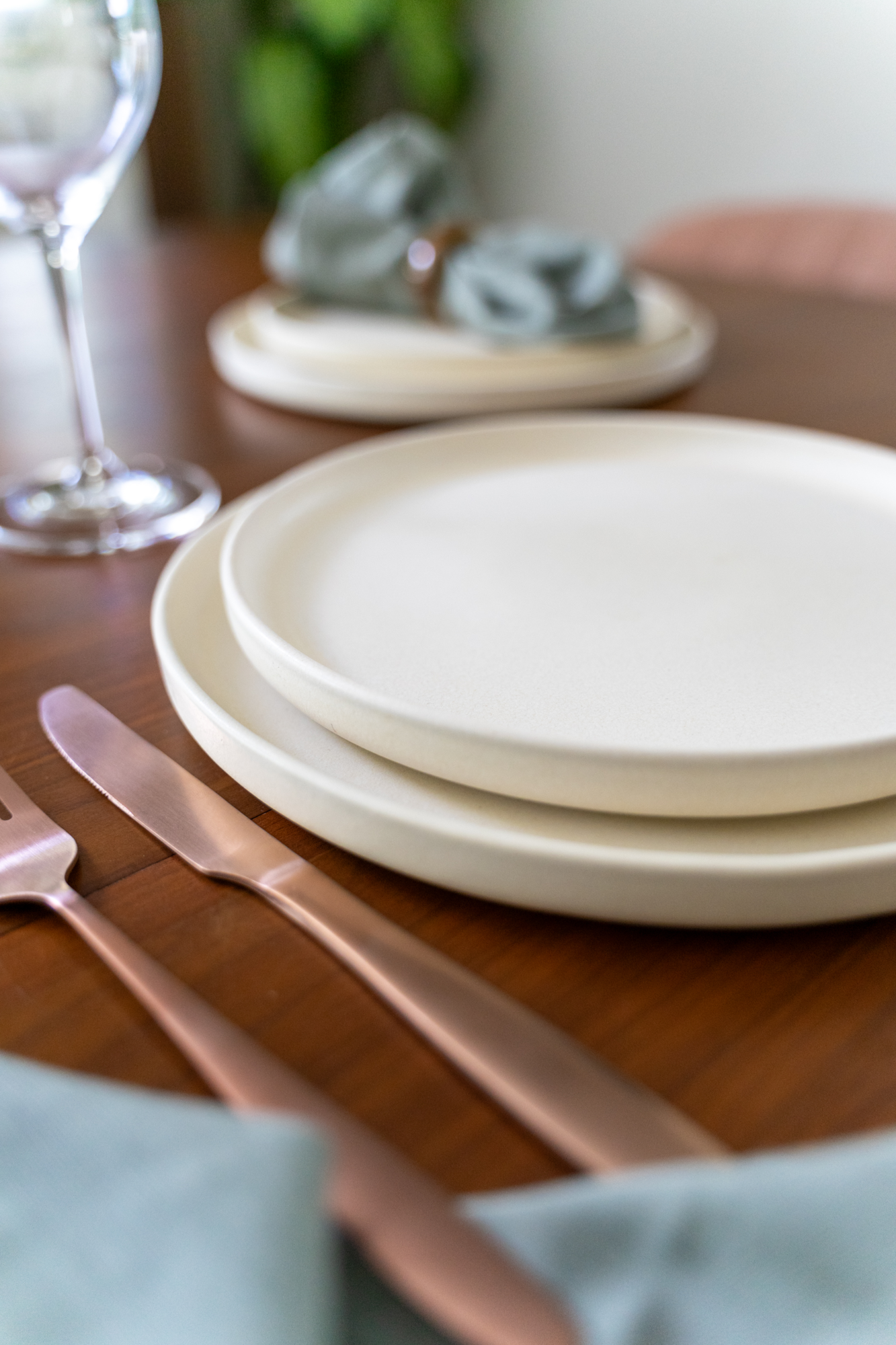 Ontbijtbord Dreamy Ivory - set van 2