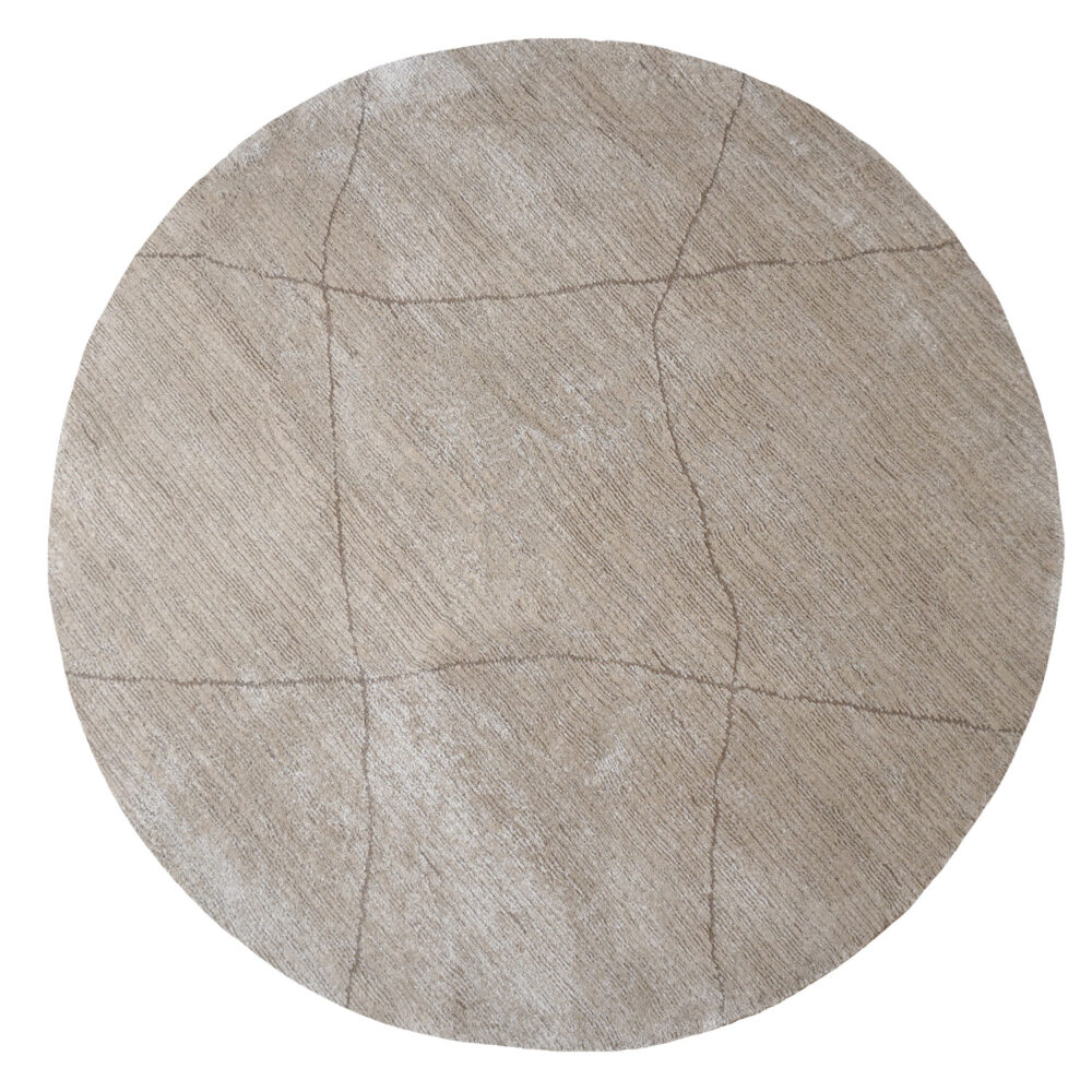 Vloerkleed Nica Beige - Rond ø280 cm