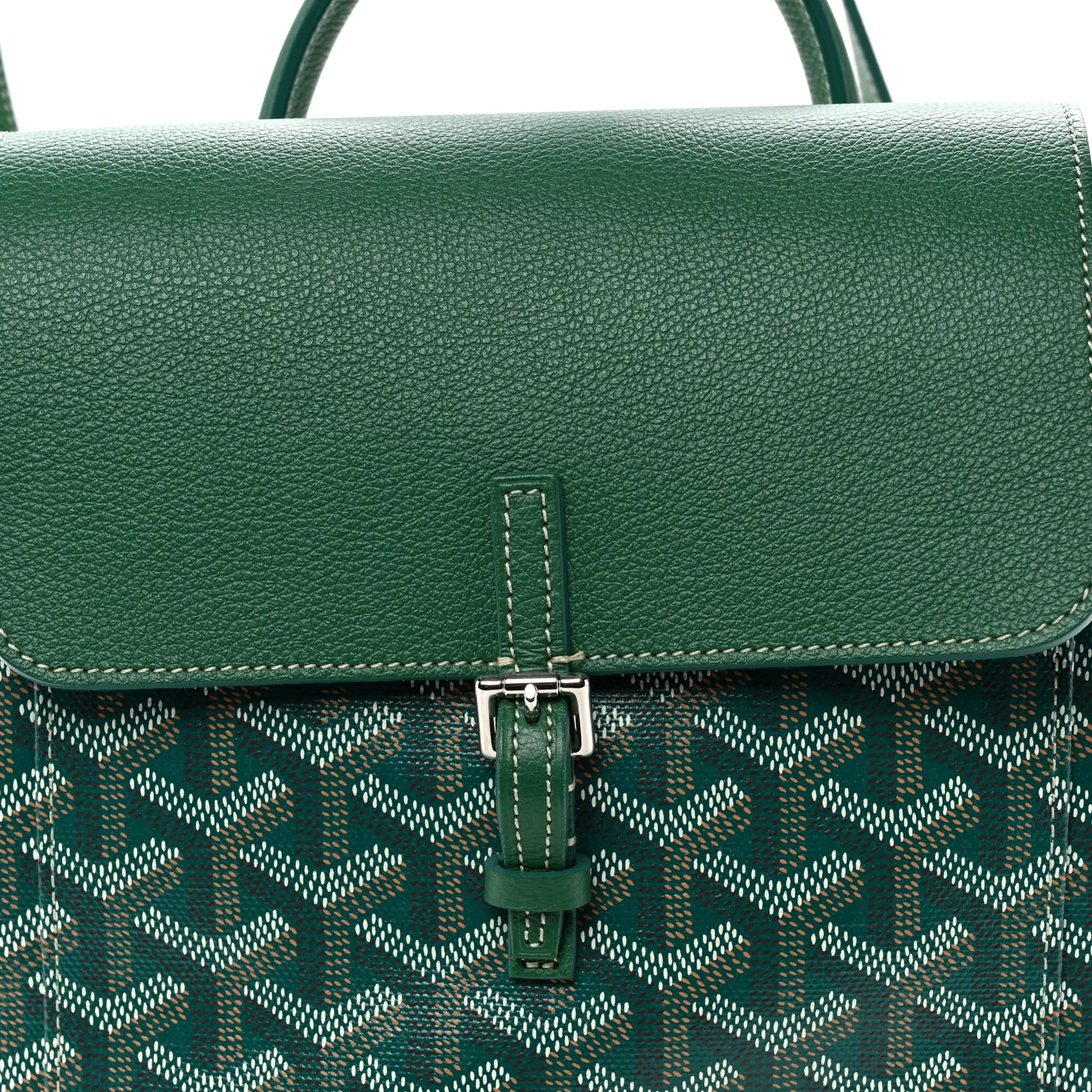 Goyardine Calfskin Mini Alpin Backpack Green - Top Club