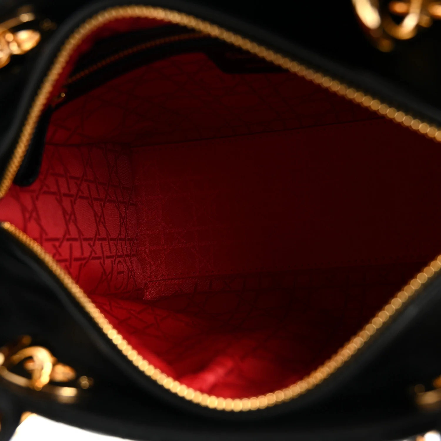 Lambskin Cannage Medium Lady Dior Black - Top Club