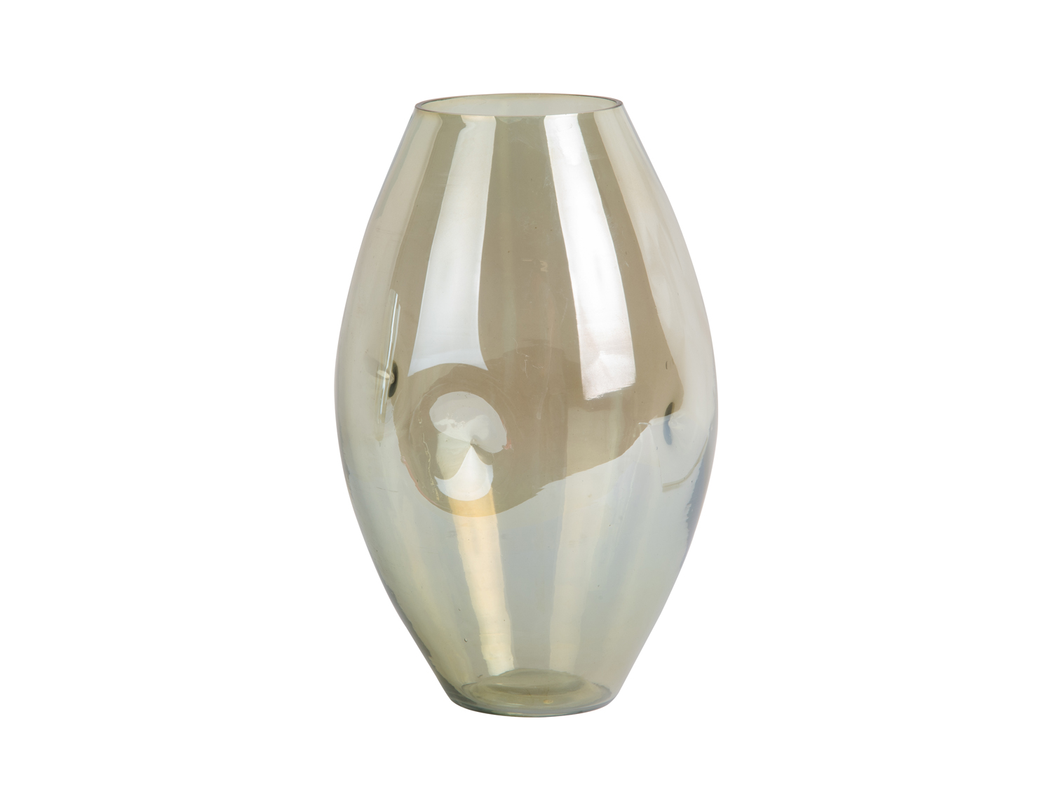 Vase Luster organic shiny jungle green