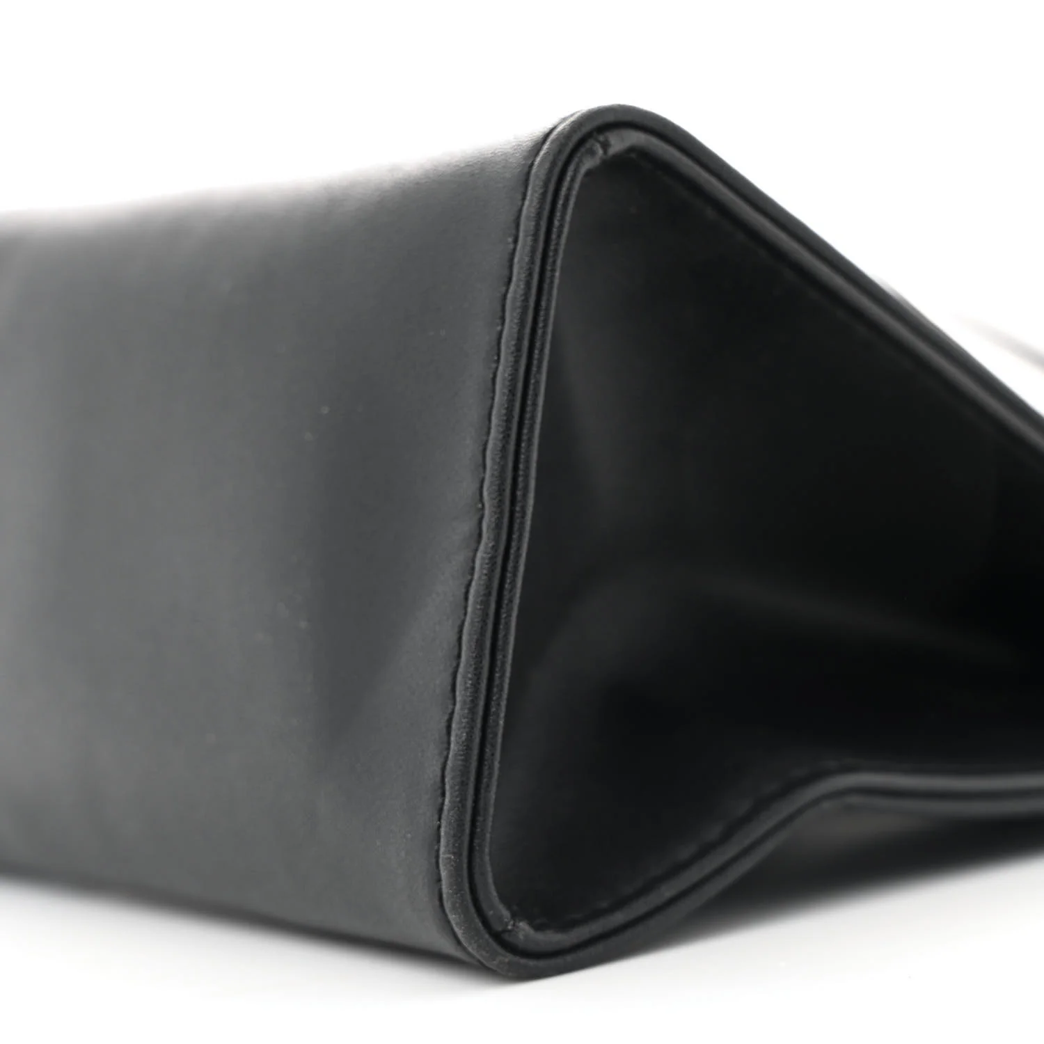 Vegan Leather Small Shopping Bag Black - Top Club
