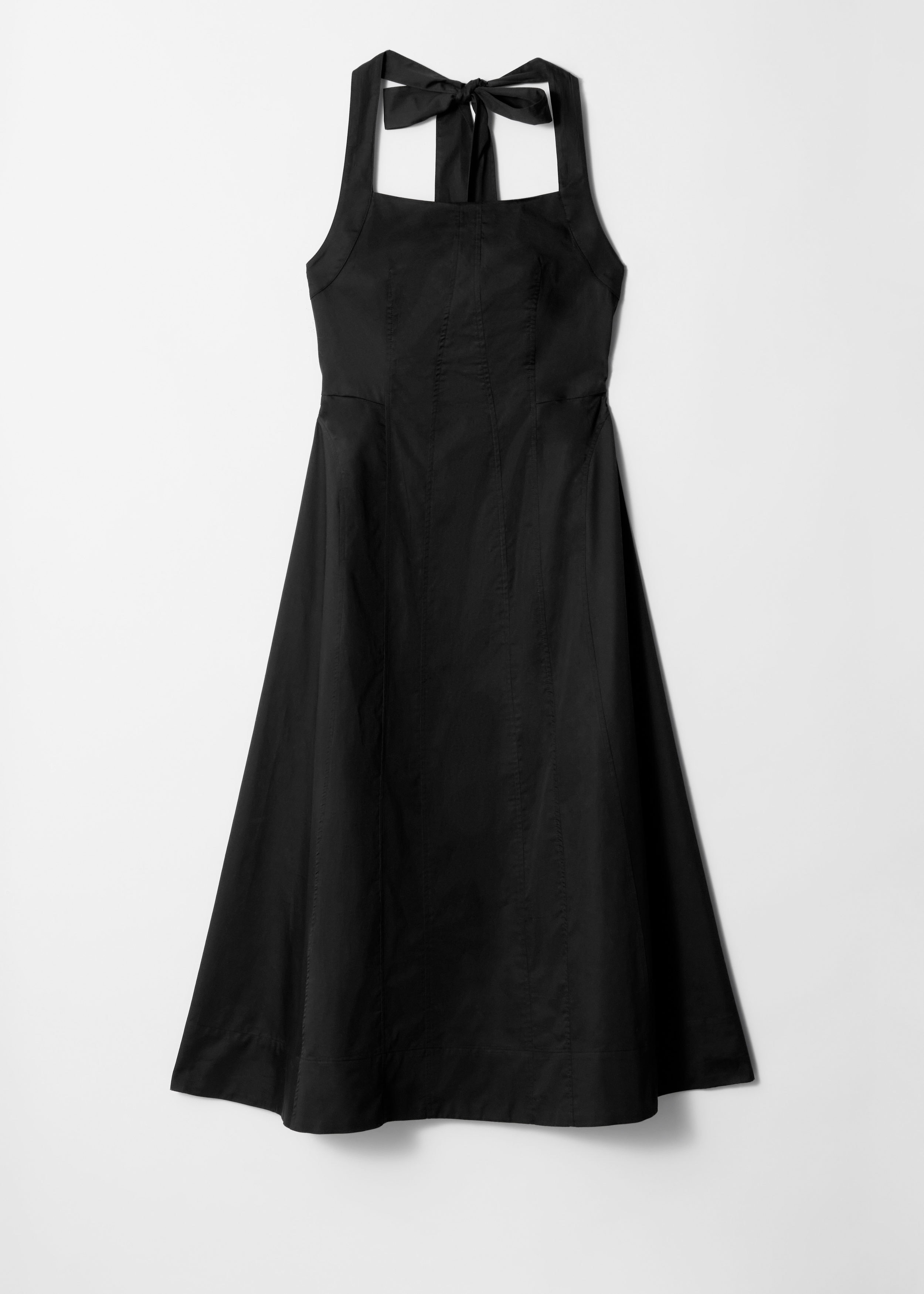 & Other Stories HALTERNECK MIDI DRESS