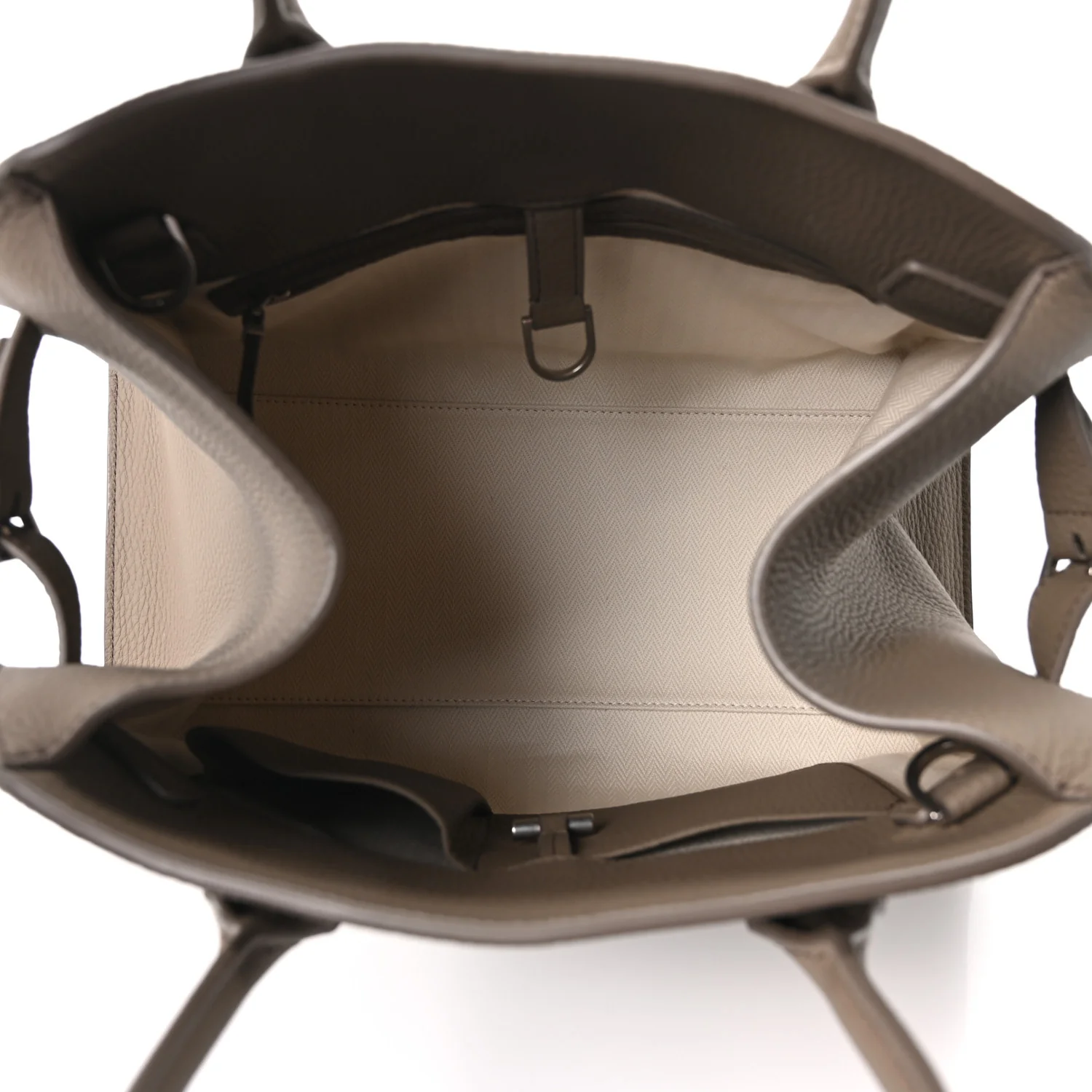 Matte Grained Calfskin Soft Margaux 12 Dark Taupe - Top Club