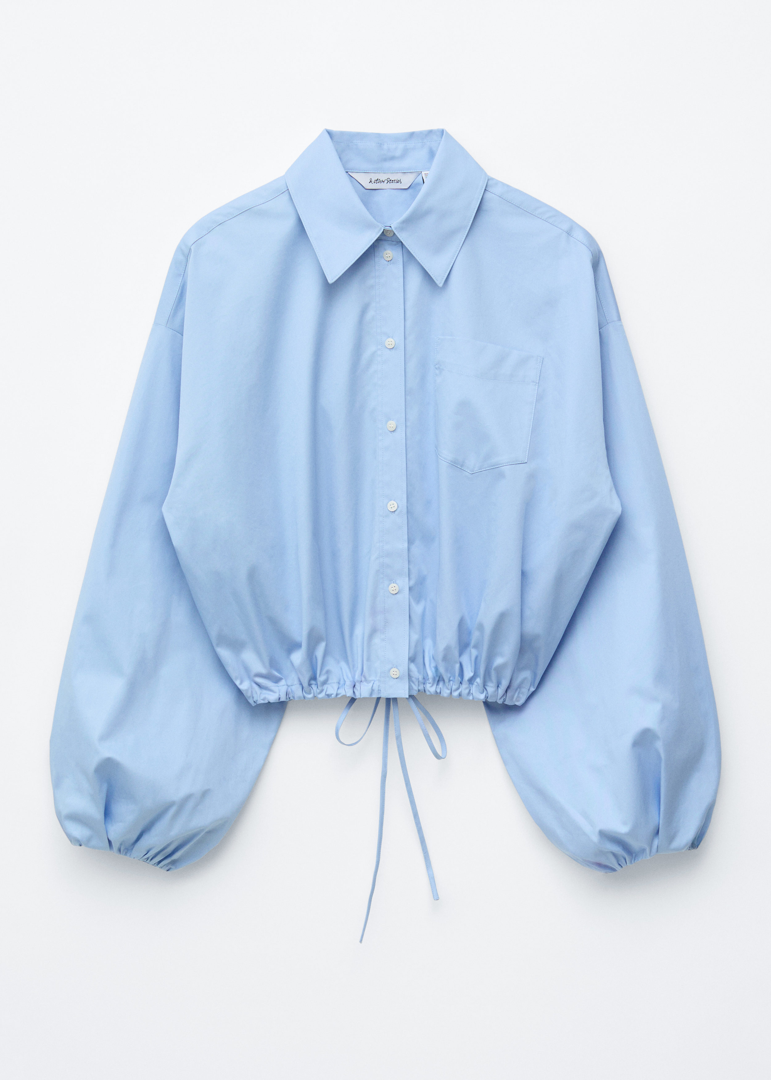 & Other Stories CROPPED DRAWSTRING SHIRT