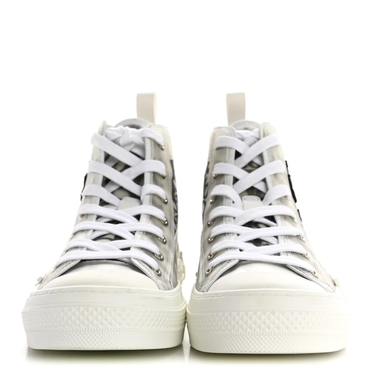 X SHAWN STUSSY Canvas Oblique Bee B23 High Top Sneakers 39 White Black - Top Club