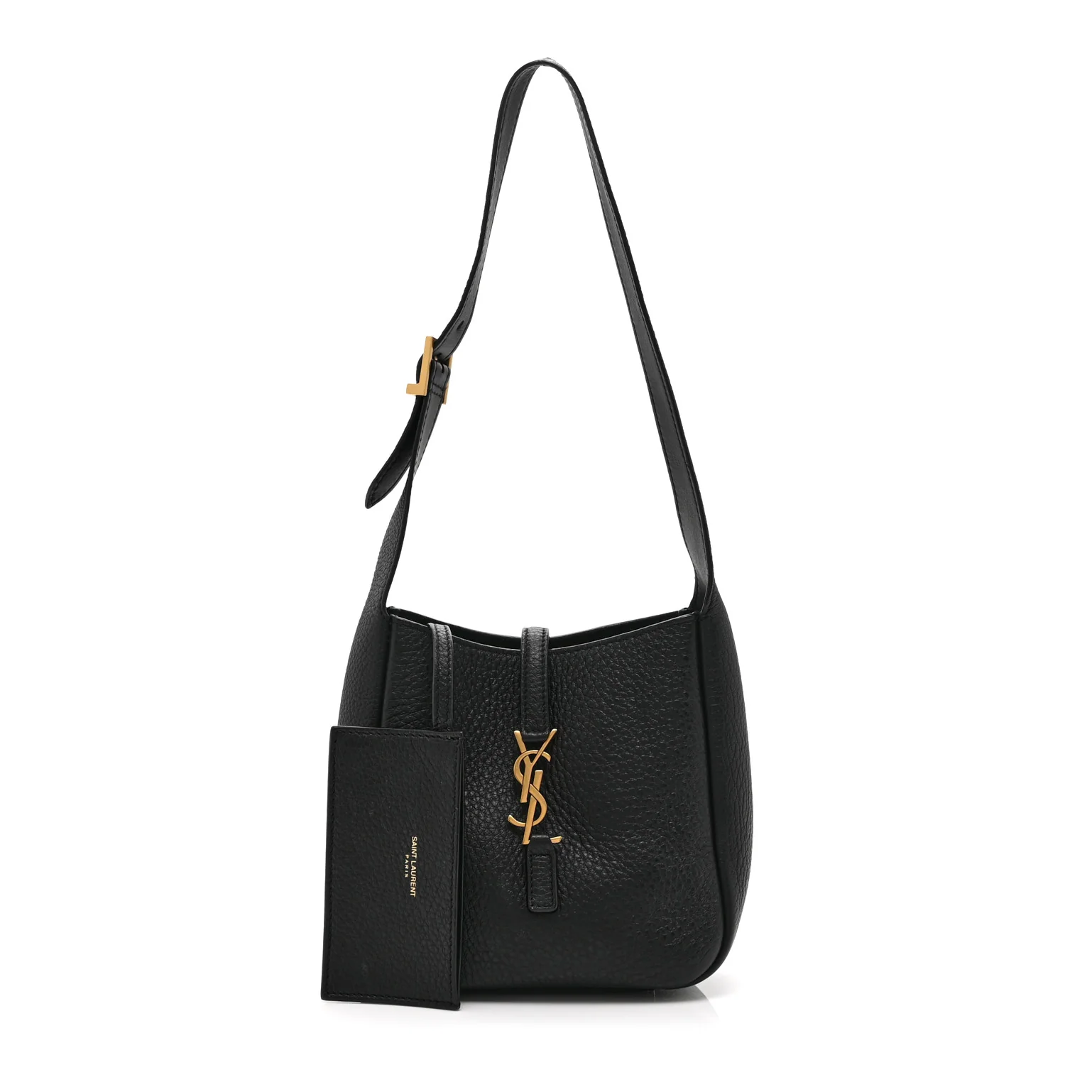 Grained Calfskin Baby Le 5 A 7 Supple Hobo Black - Top Club