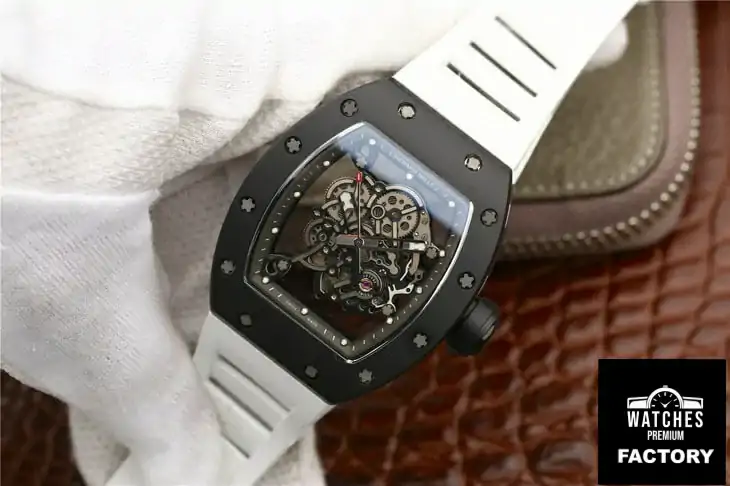 Richard Mille RM055 KV Factory White Strap