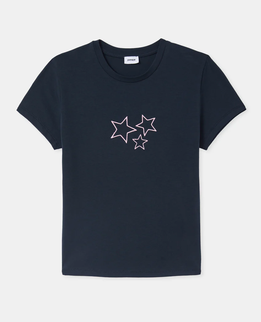 Pimkie T-shirt ajusté avec étoiles brodées