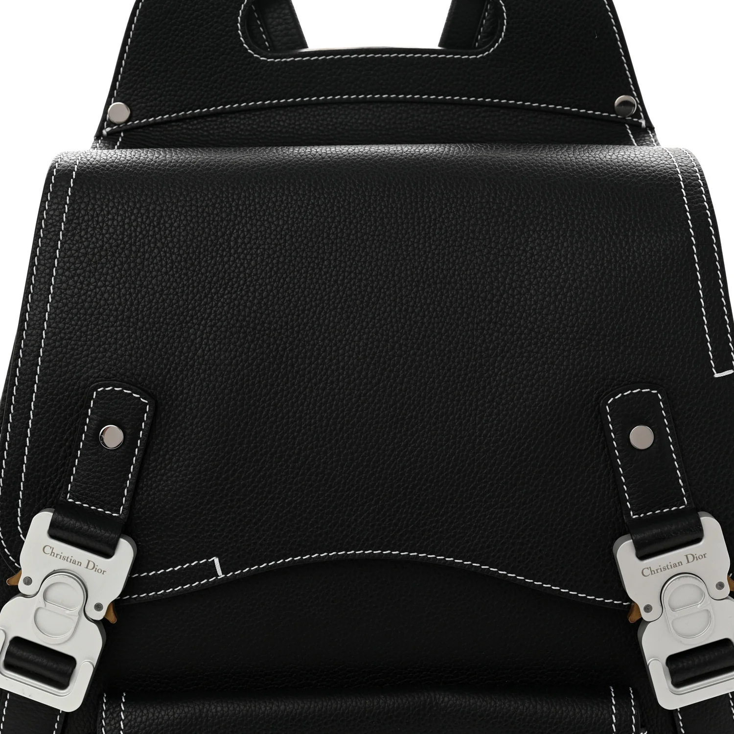 Grained Calfskin Maxi Gallop Backpack Black - Top Club