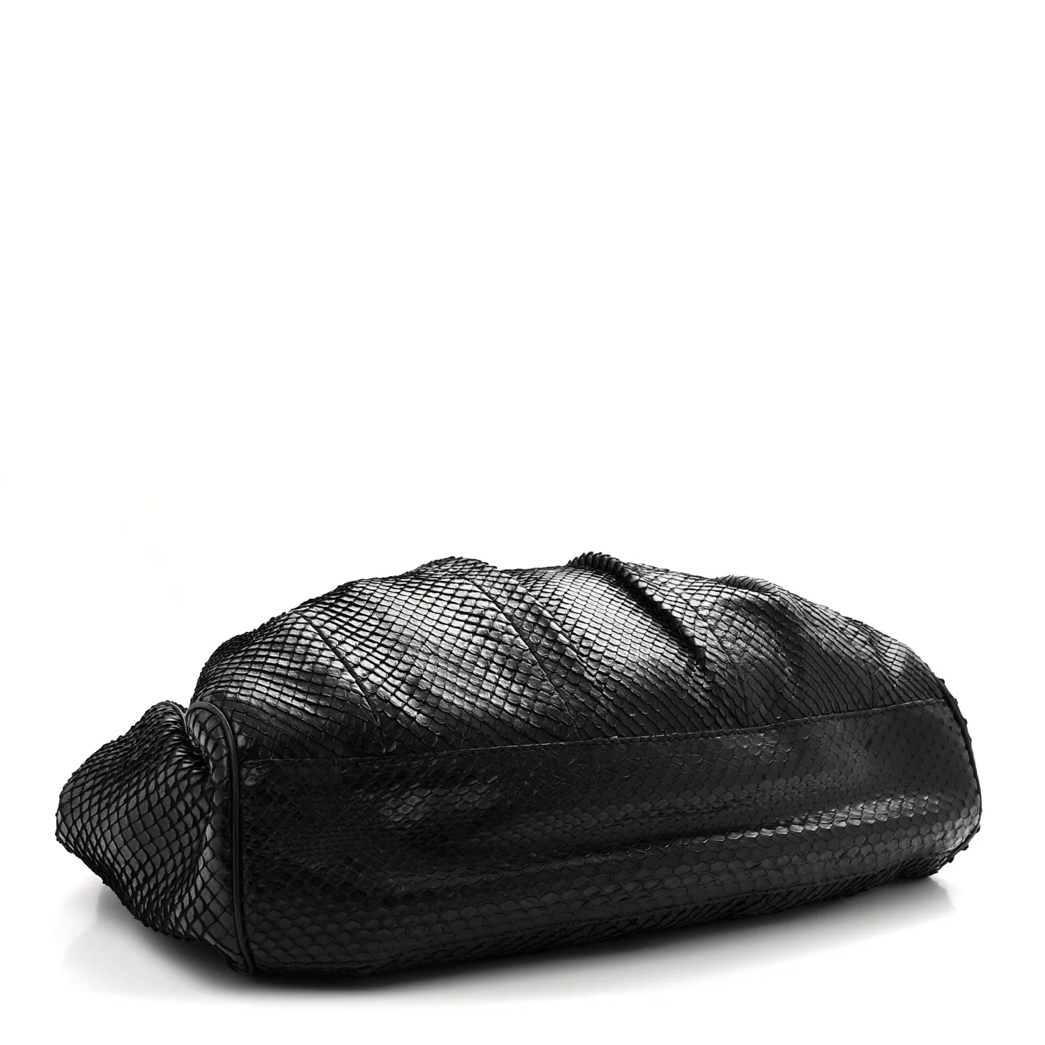 Snakeskin Large Sukey Tote Black - Top Club