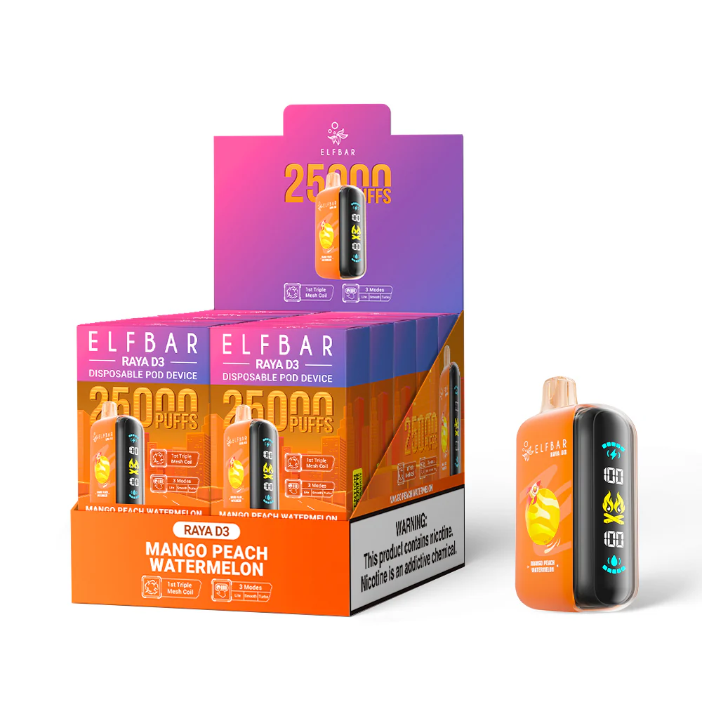 ELFBAR RAYA D3 Disposable Vape (All Flavours)