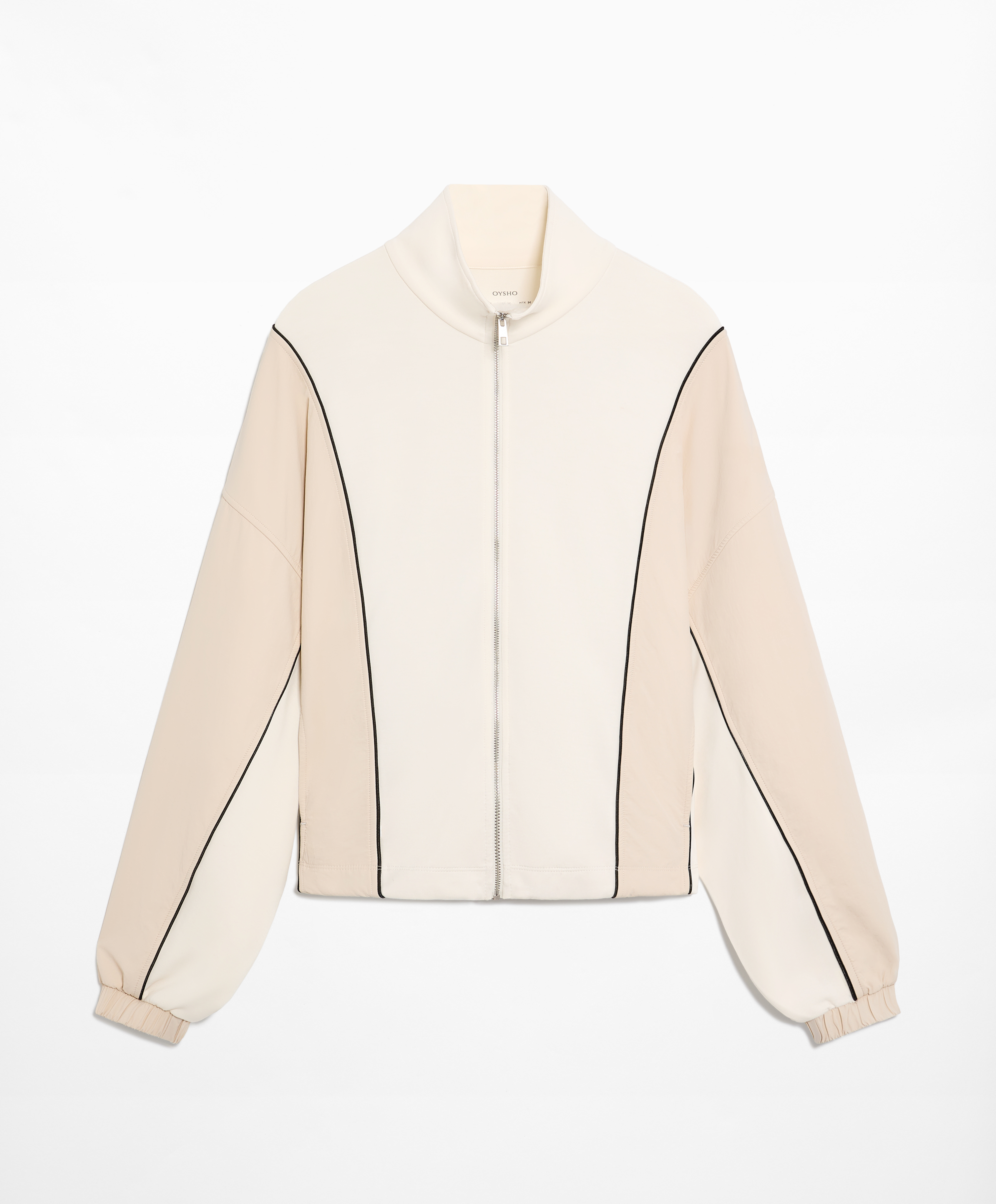 OYSHO Side appliqué jacket with modal