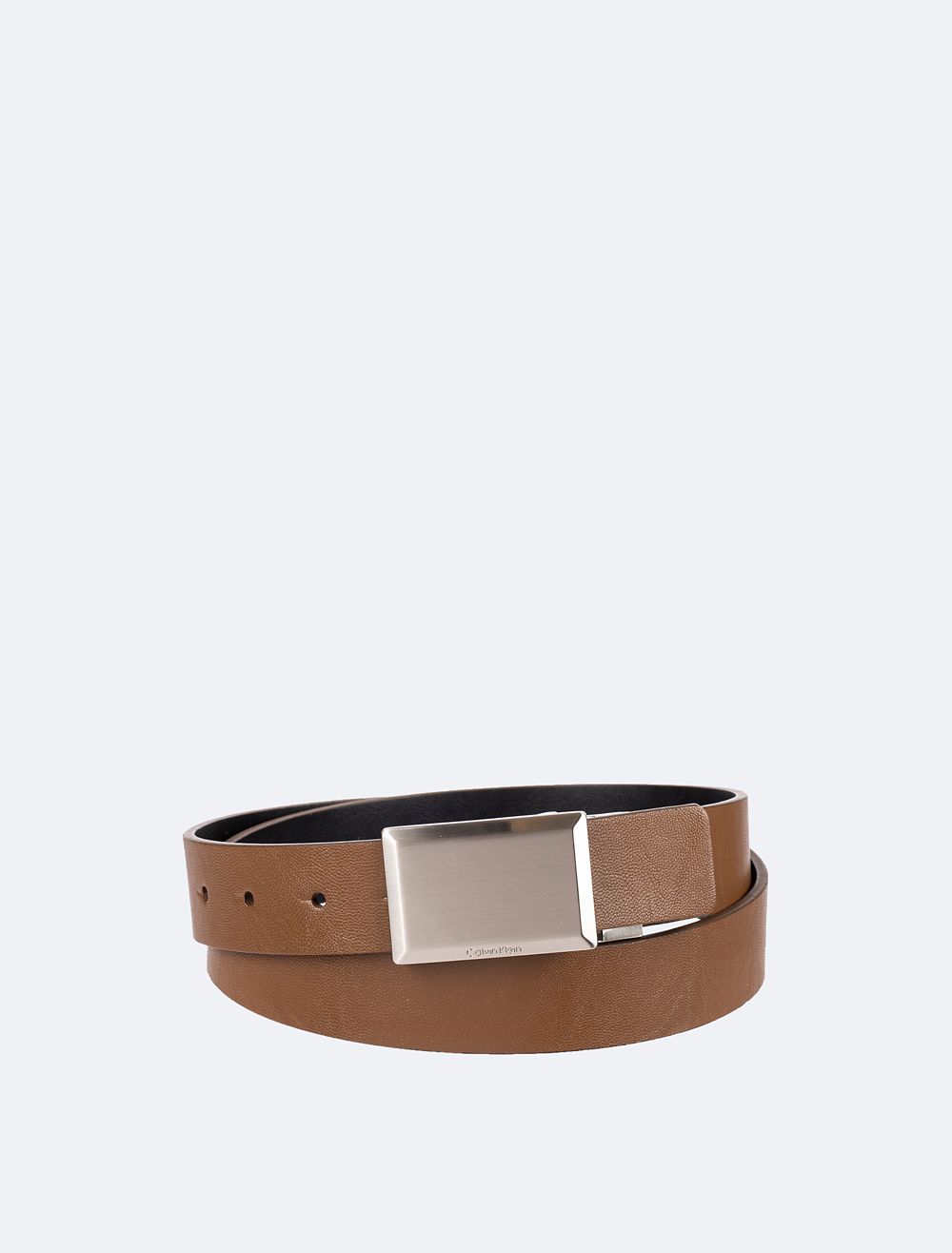 COACH Hammered Plaque Belt