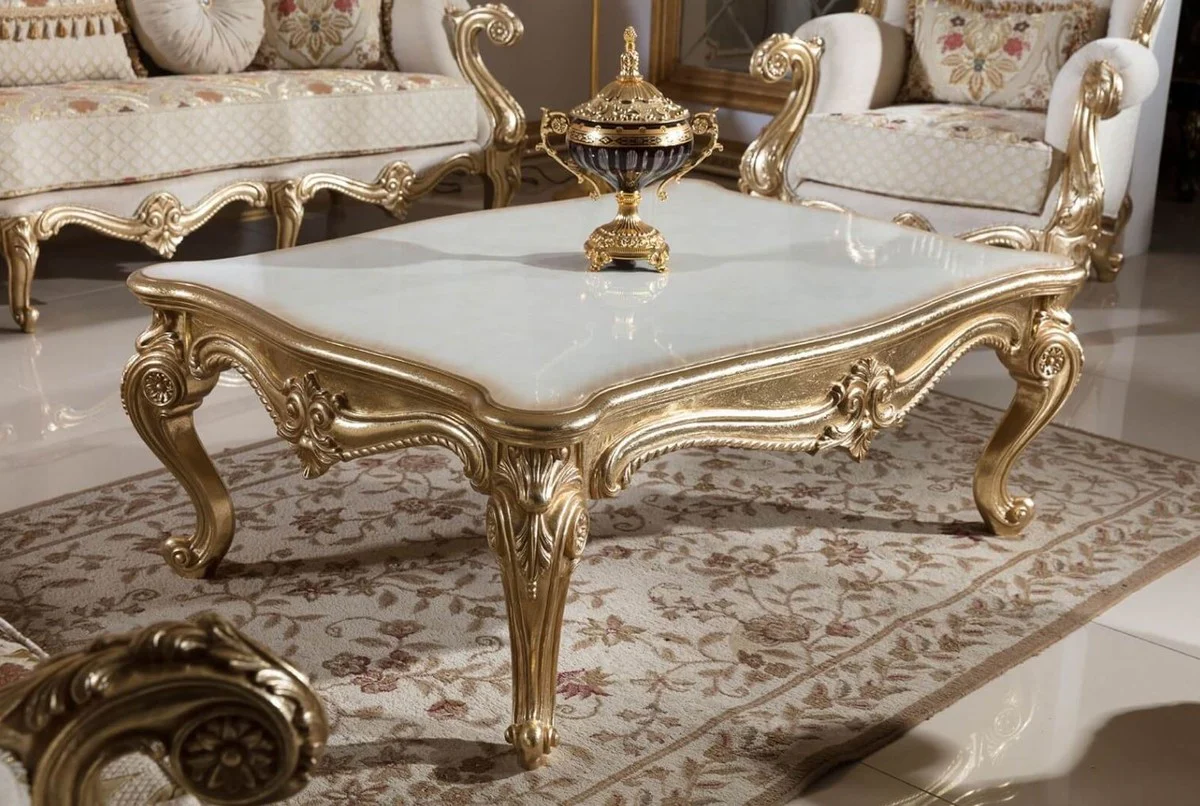 Luxury Baroque Sofa Gray / Multicolored / Gold 245 cm