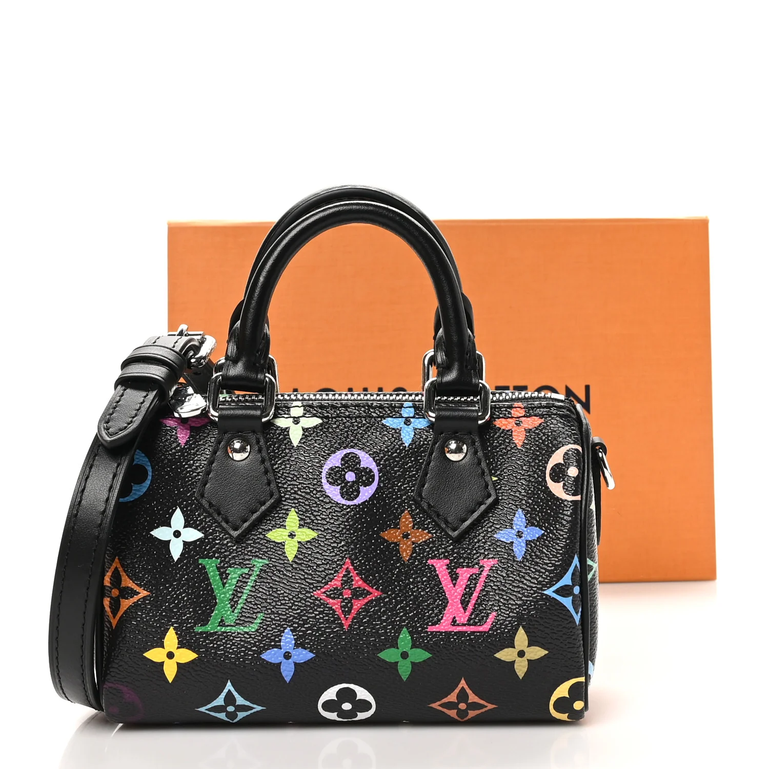 LV X TM Monogram Multicolor Nano Speedy Black - Top Club