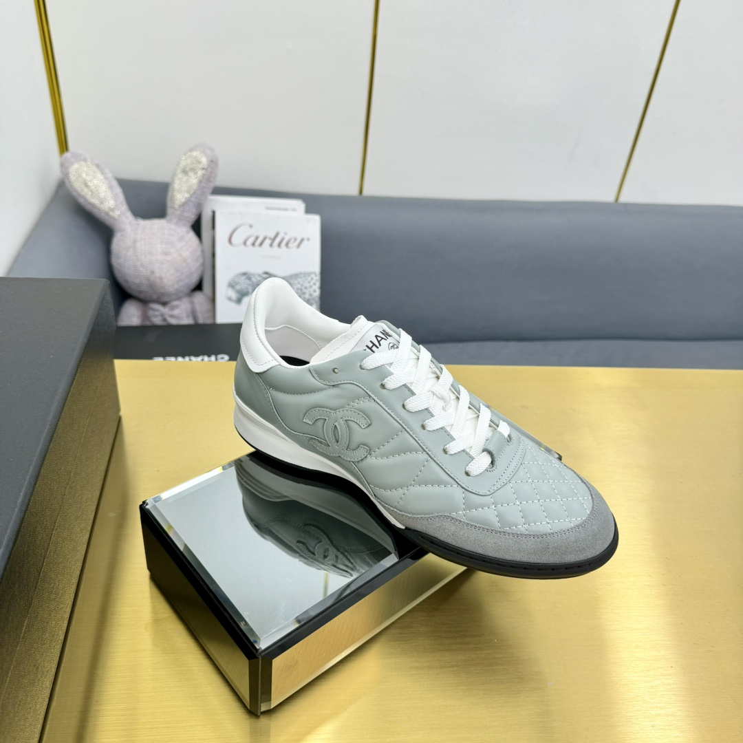 Chanel G45839 Women 24B Trainers Shiny Calfskin Calfskin   Suede Calfskin C91260 - Sneaker Replica Workshop