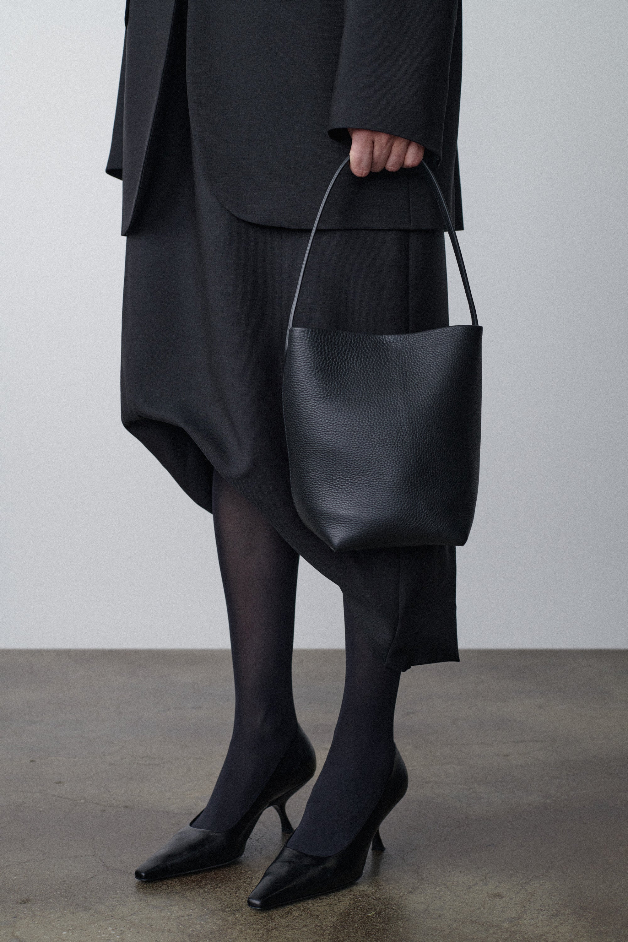 Small N/S Park Tote Bag in Leather - Top Club