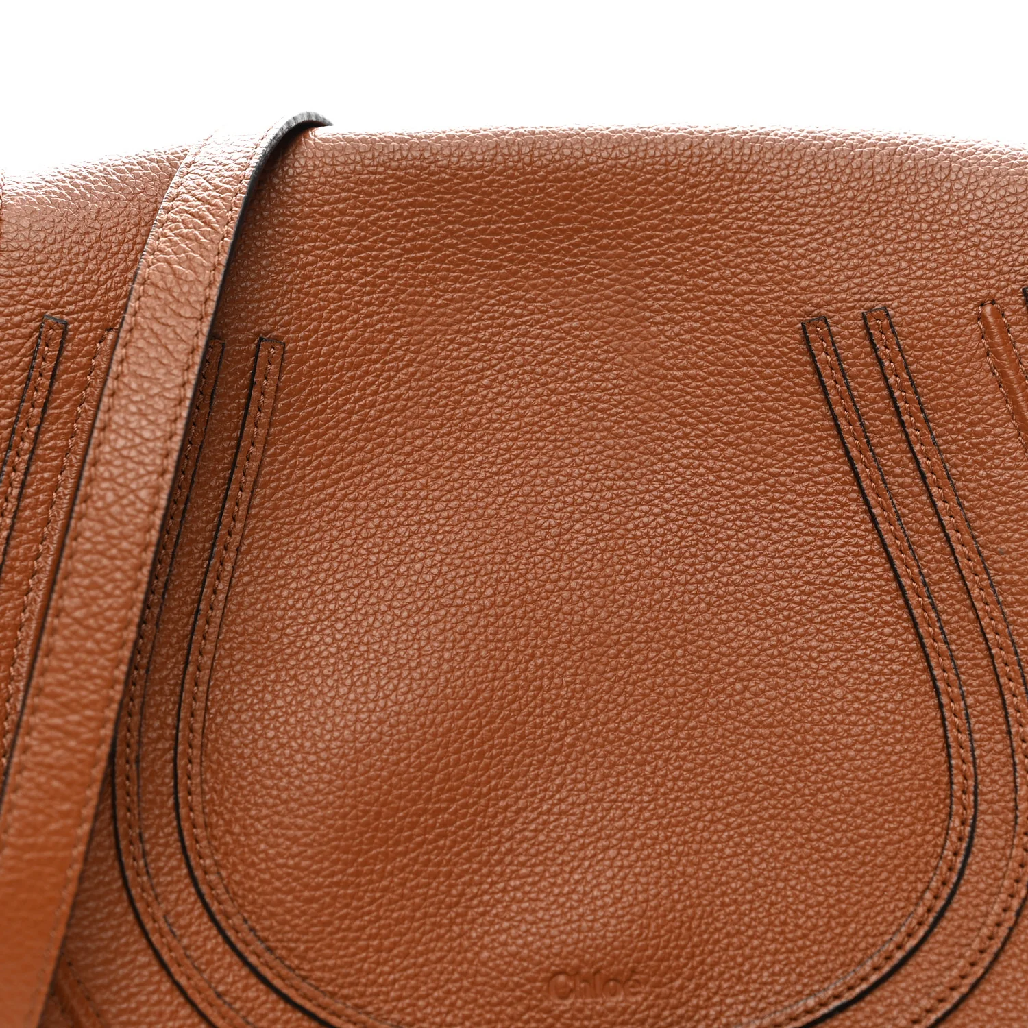 Calfskin Medium Marcie Round Crossbody Bag Tan - Top Club