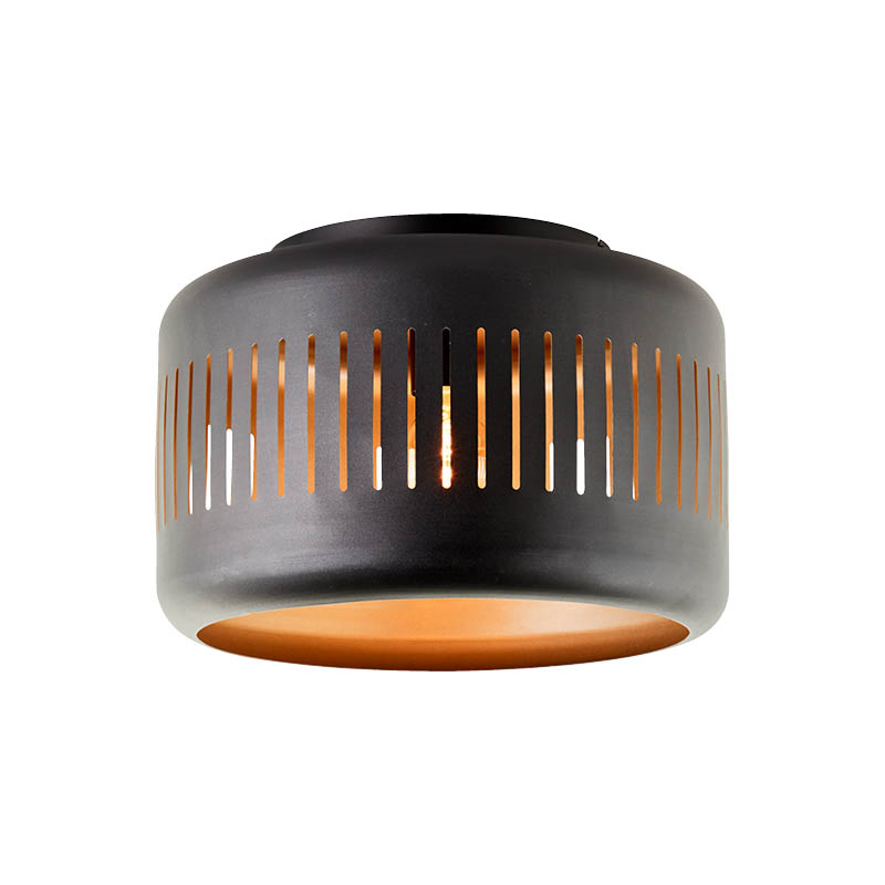 THIJS PLAFONDLAMP Ø38CM ZWART/GOUD, EXCL. E27 LICHTBRON