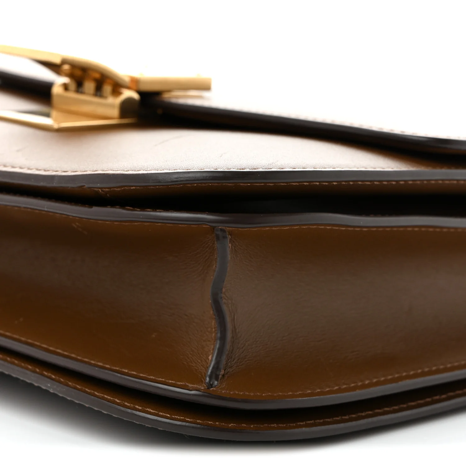 Box Calfskin Medium Classic Box Flap Bag Camel - Top Club