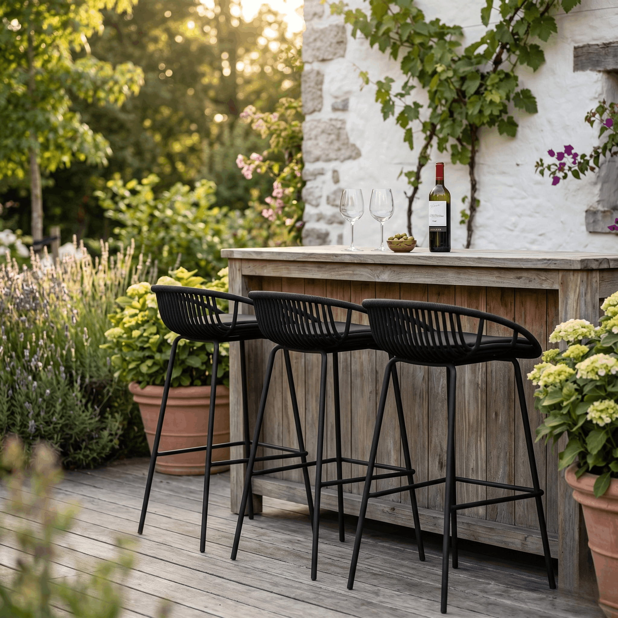 Kick (tuin)barkruk Rio - wit