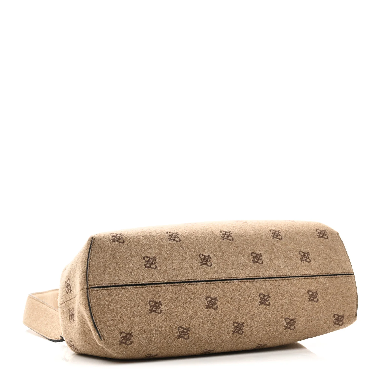 Flannel Karligraphy Embroidered Medium Fendi First Camel - Top Club