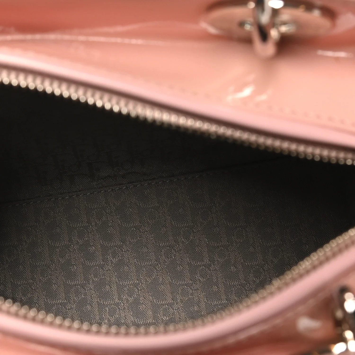 Patent Cannage Medium Lady Dior Light Pink - Top Club