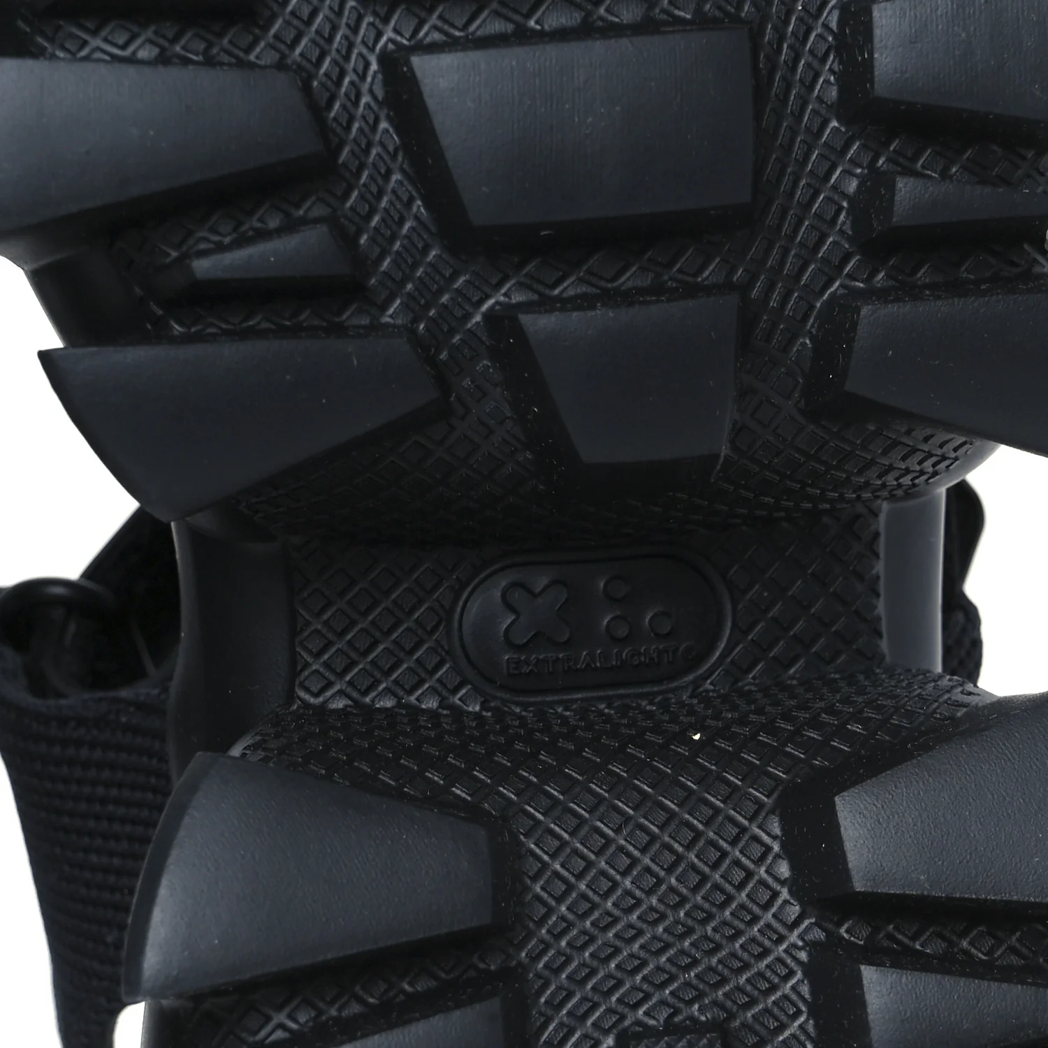 Nappa Logo Embossed Thunder Sole 50mm Sport Sandals 35.5 Black - Top Club