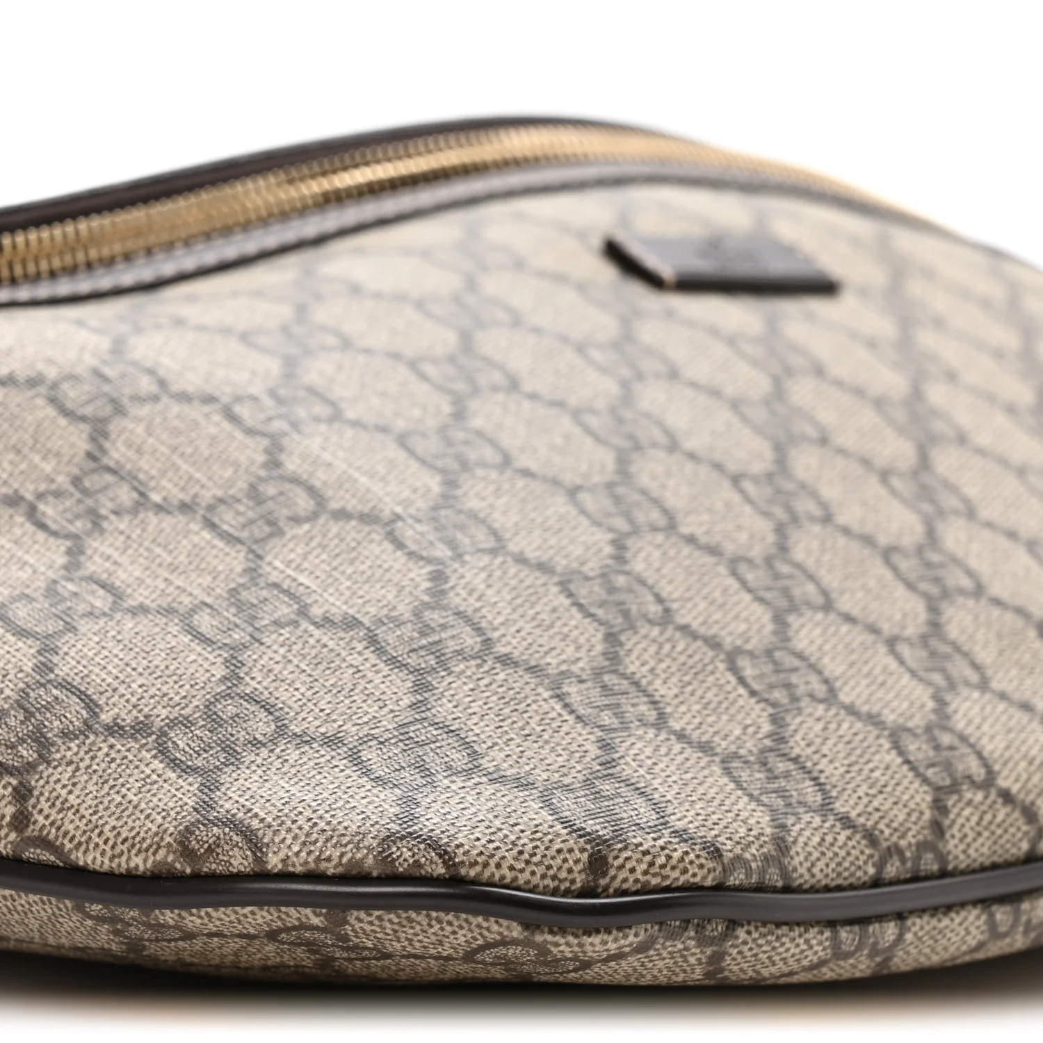 GG Supreme Monogram Belt Bag Dark Brown - Top Club