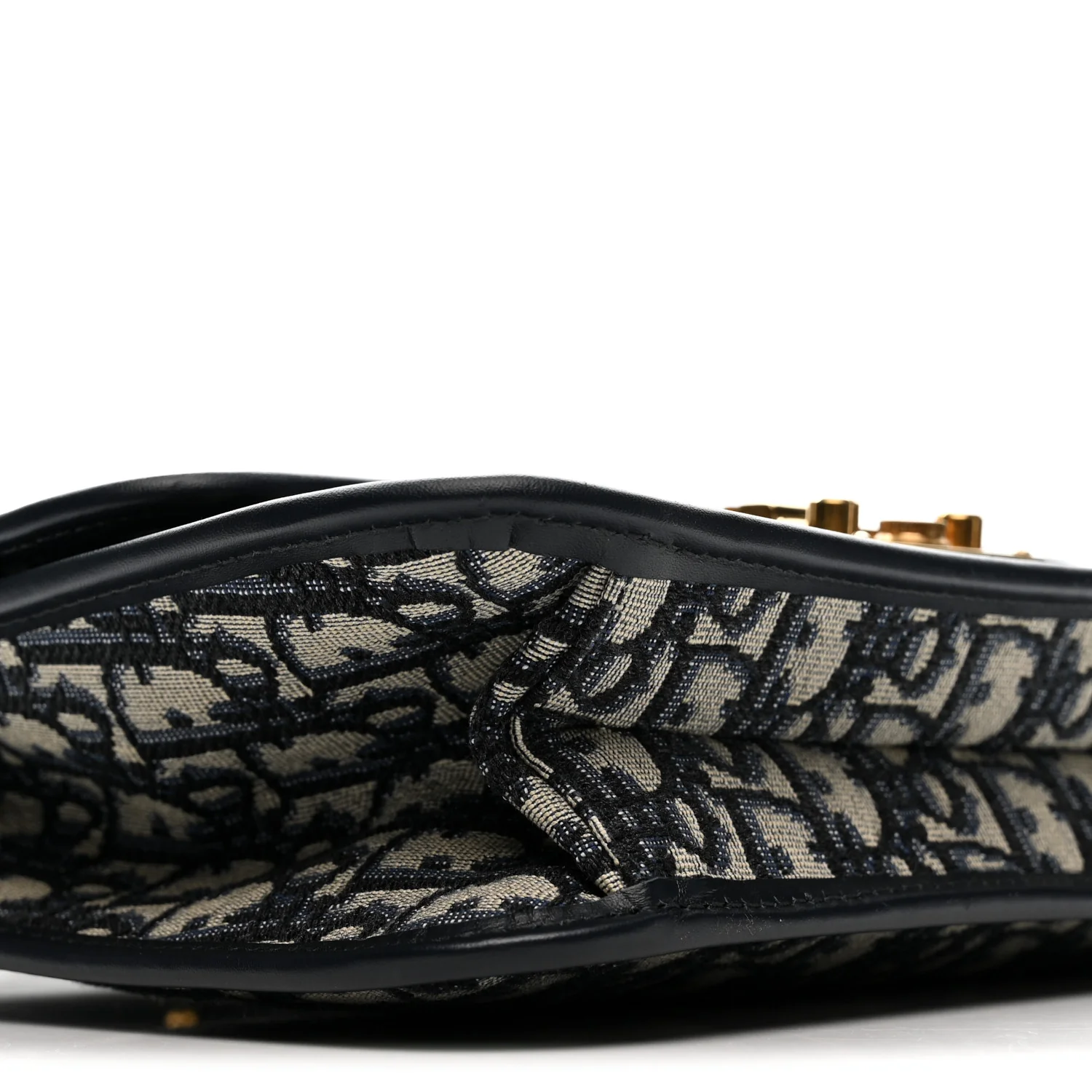 Oblique Small DiorAddict Flap Bag Navy Blue - Top Club