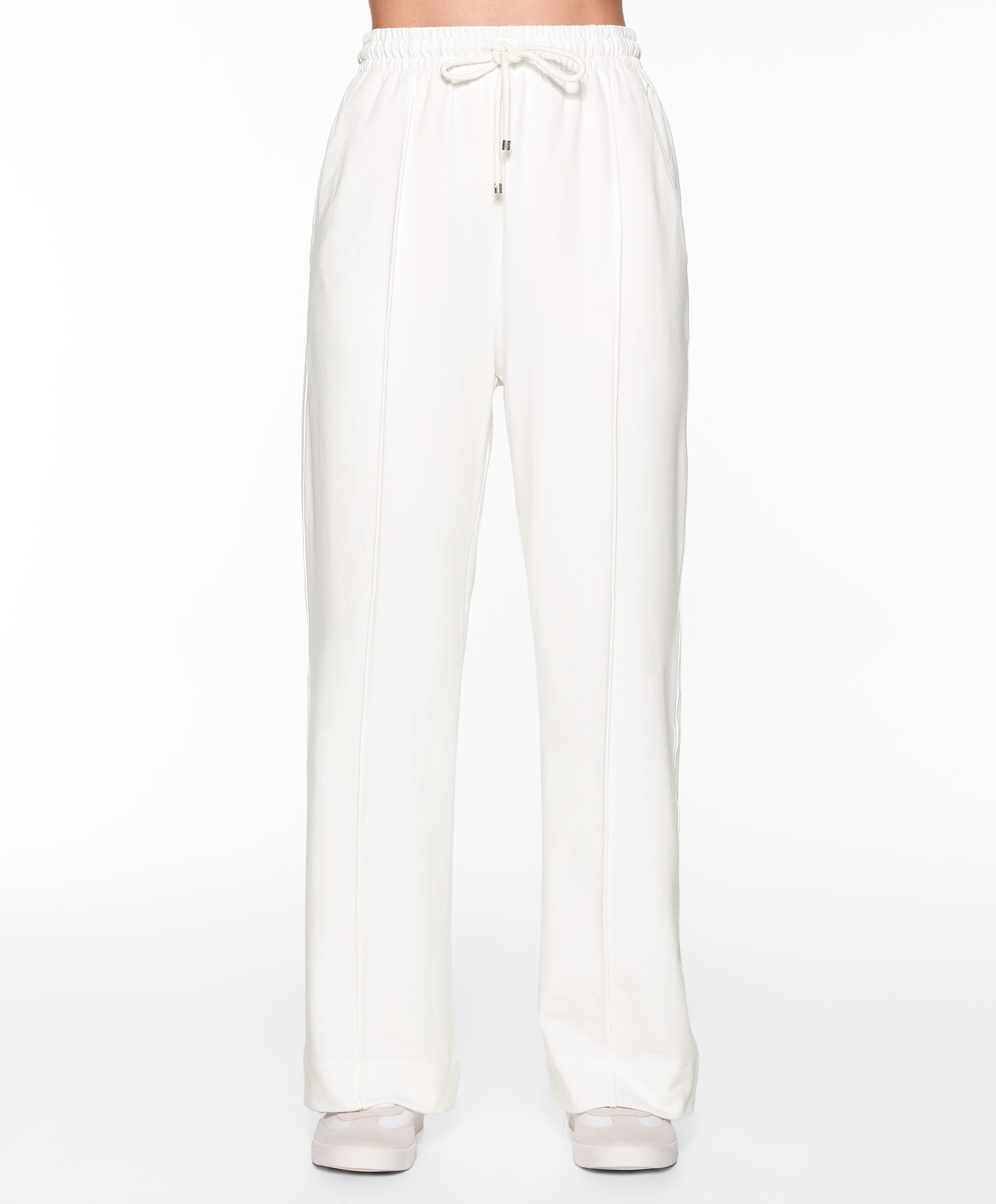 OYSHO Relaxed straight-leg trousers with cotton and modal