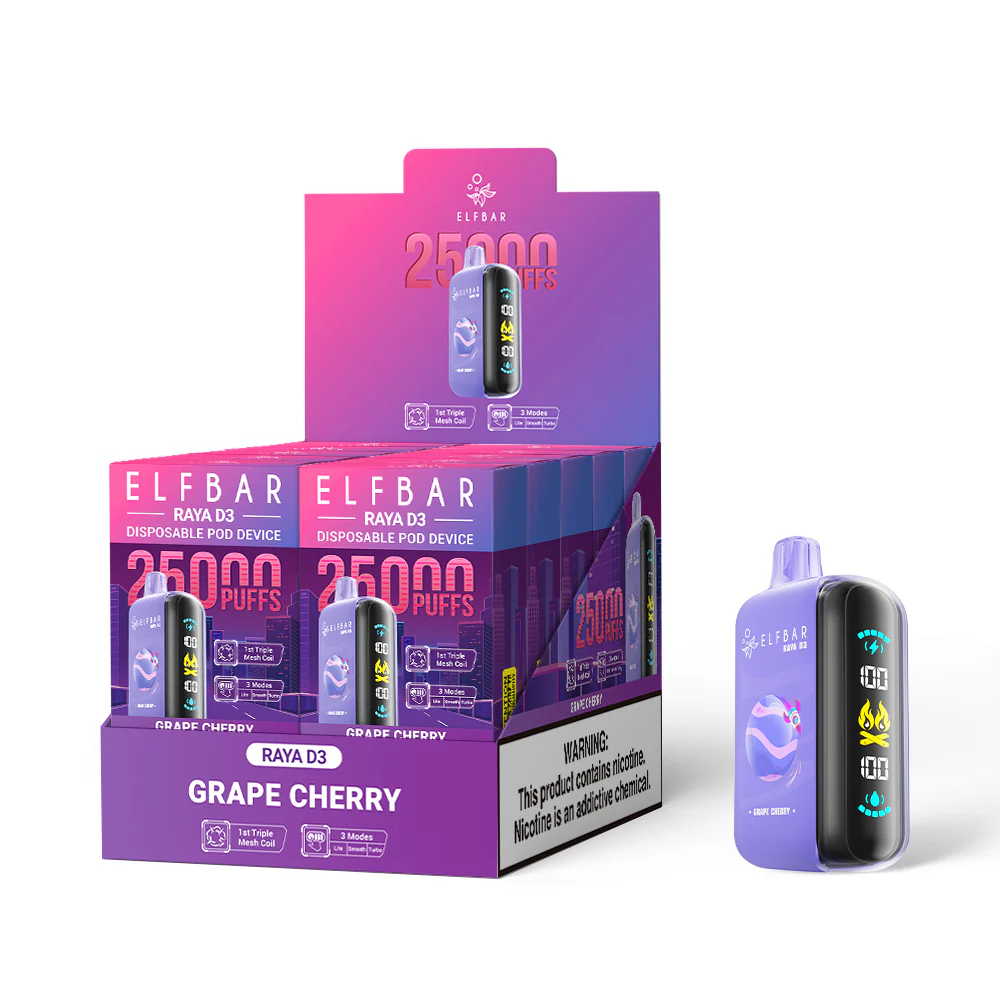 ELFBAR RAYA D3 Disposable Vape (All Flavours)