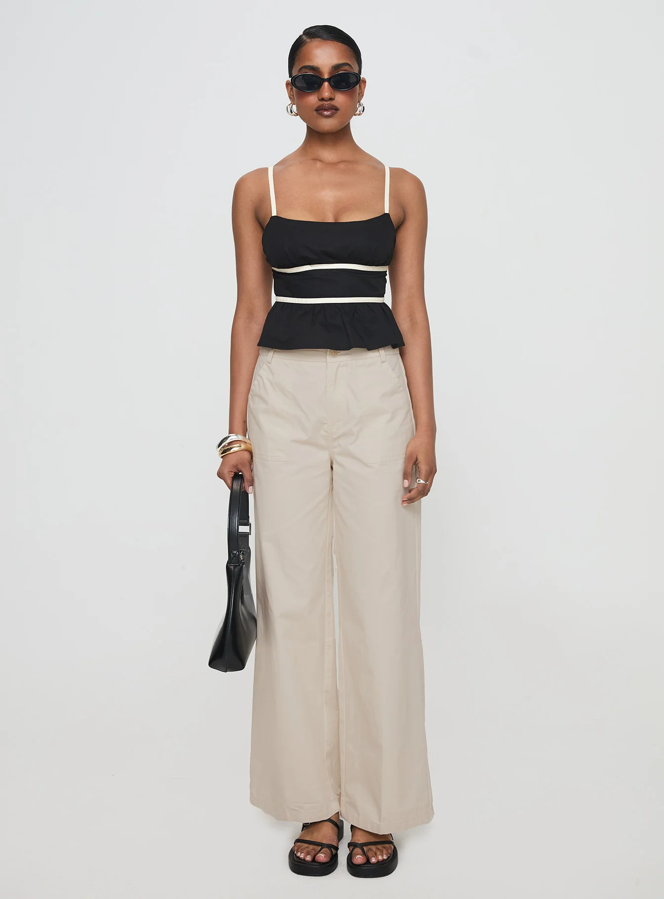 Daxon Top Black / Cream