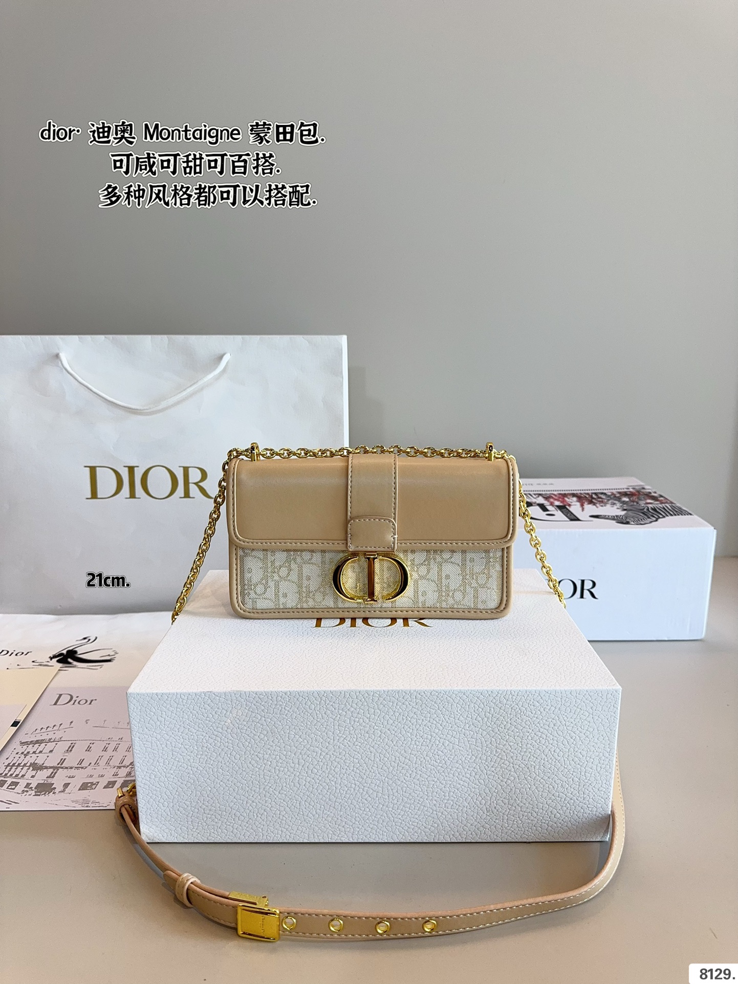 D new arrival Montaigne bag size: 25/21cm - Top Club