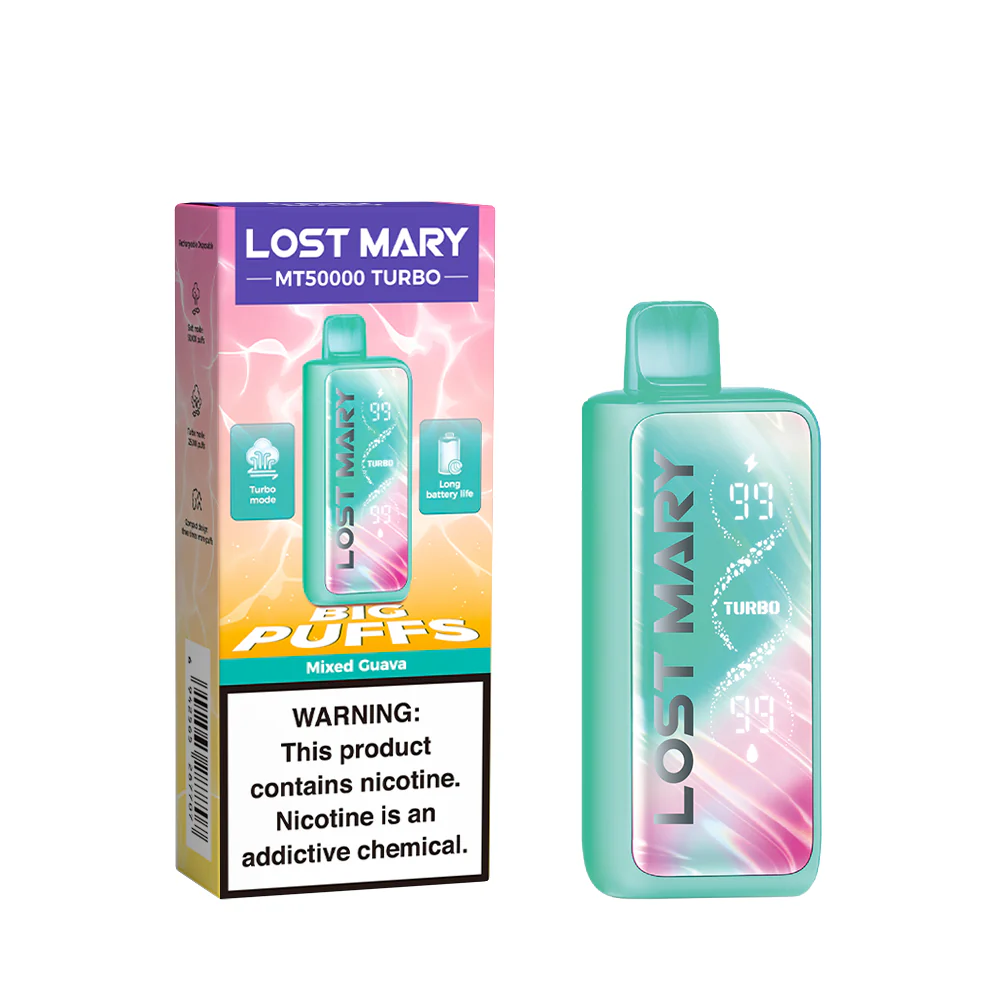 LOST MARY MT50K Turbo vape descartável recarregável (todos os sabores)